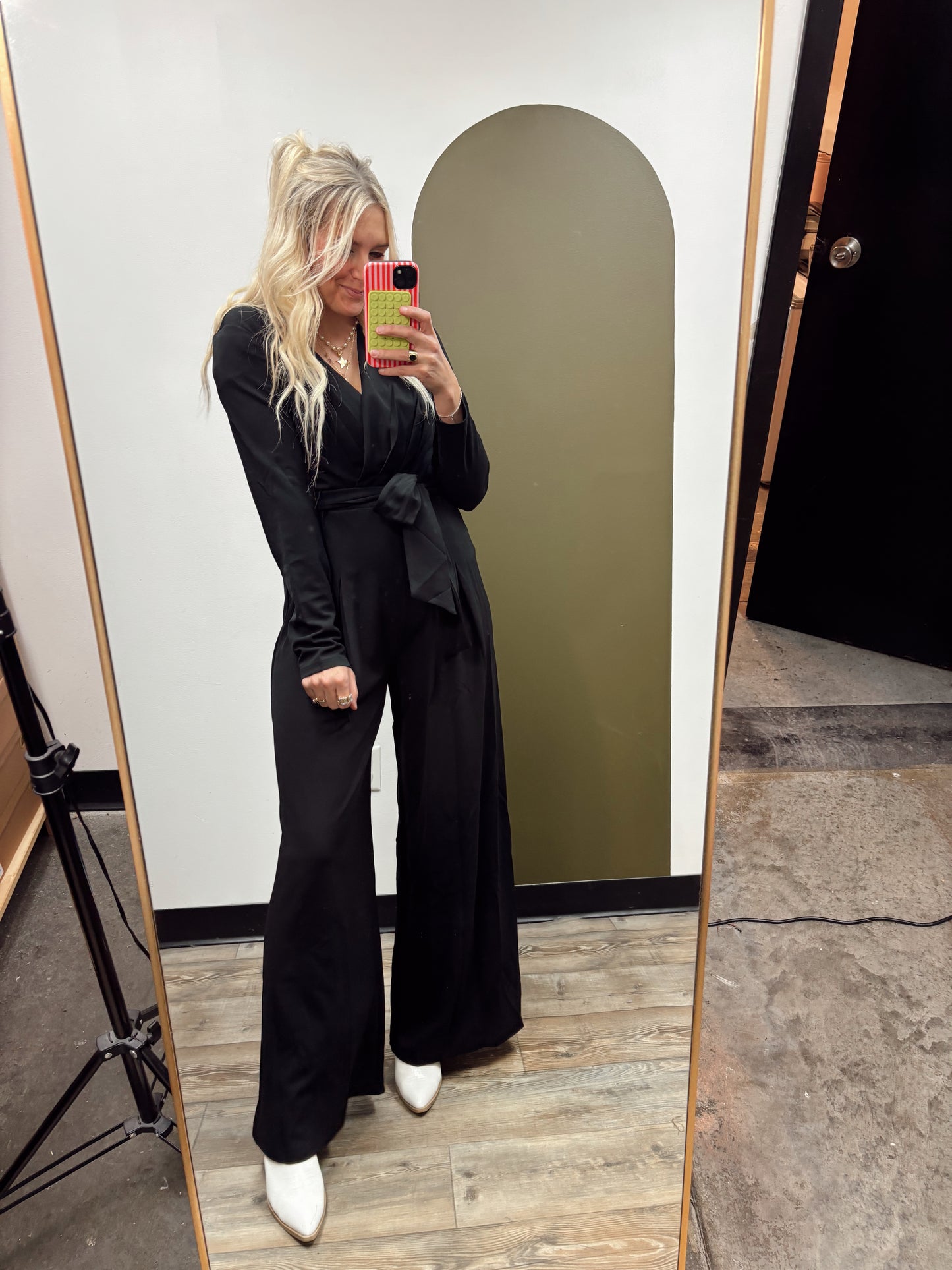 Black Tie Optional Jumpsuit (Black)