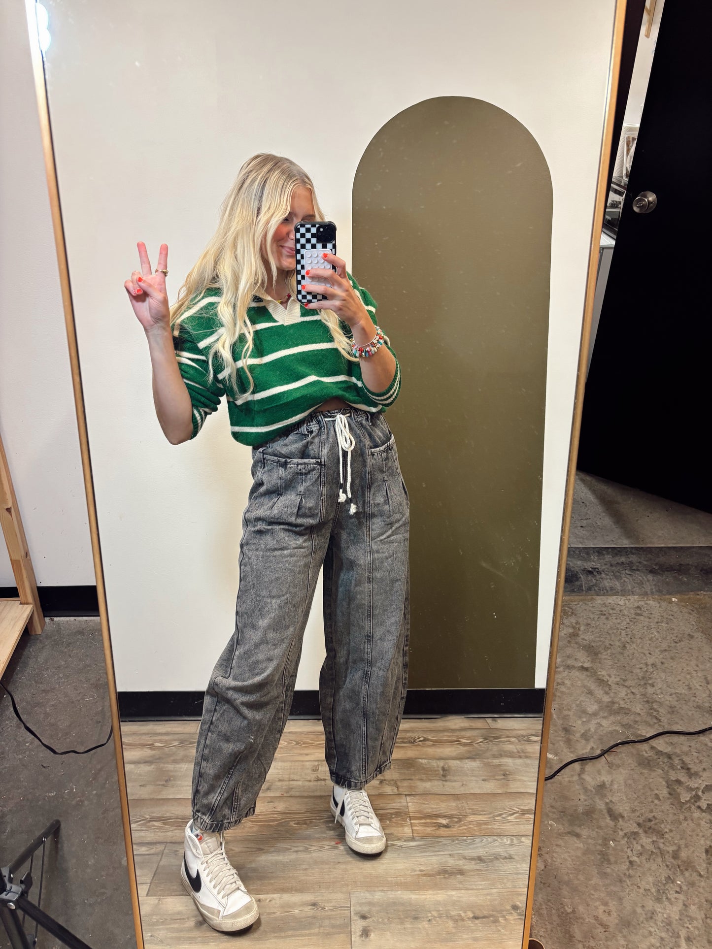 Josephine Barrel Pant (Grey)