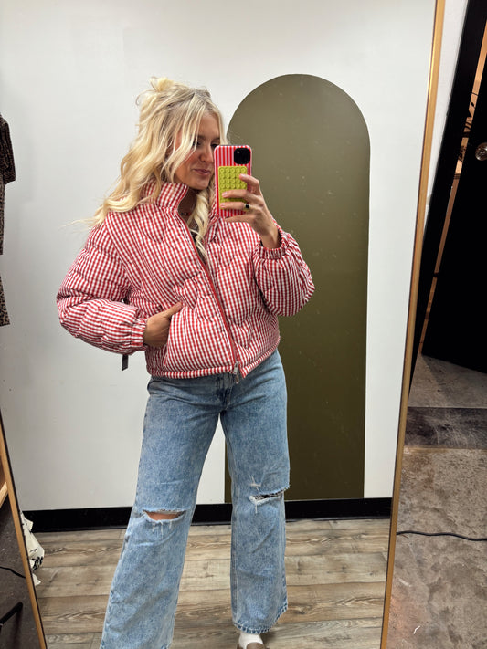Red Hot Heart Quilt Jacket