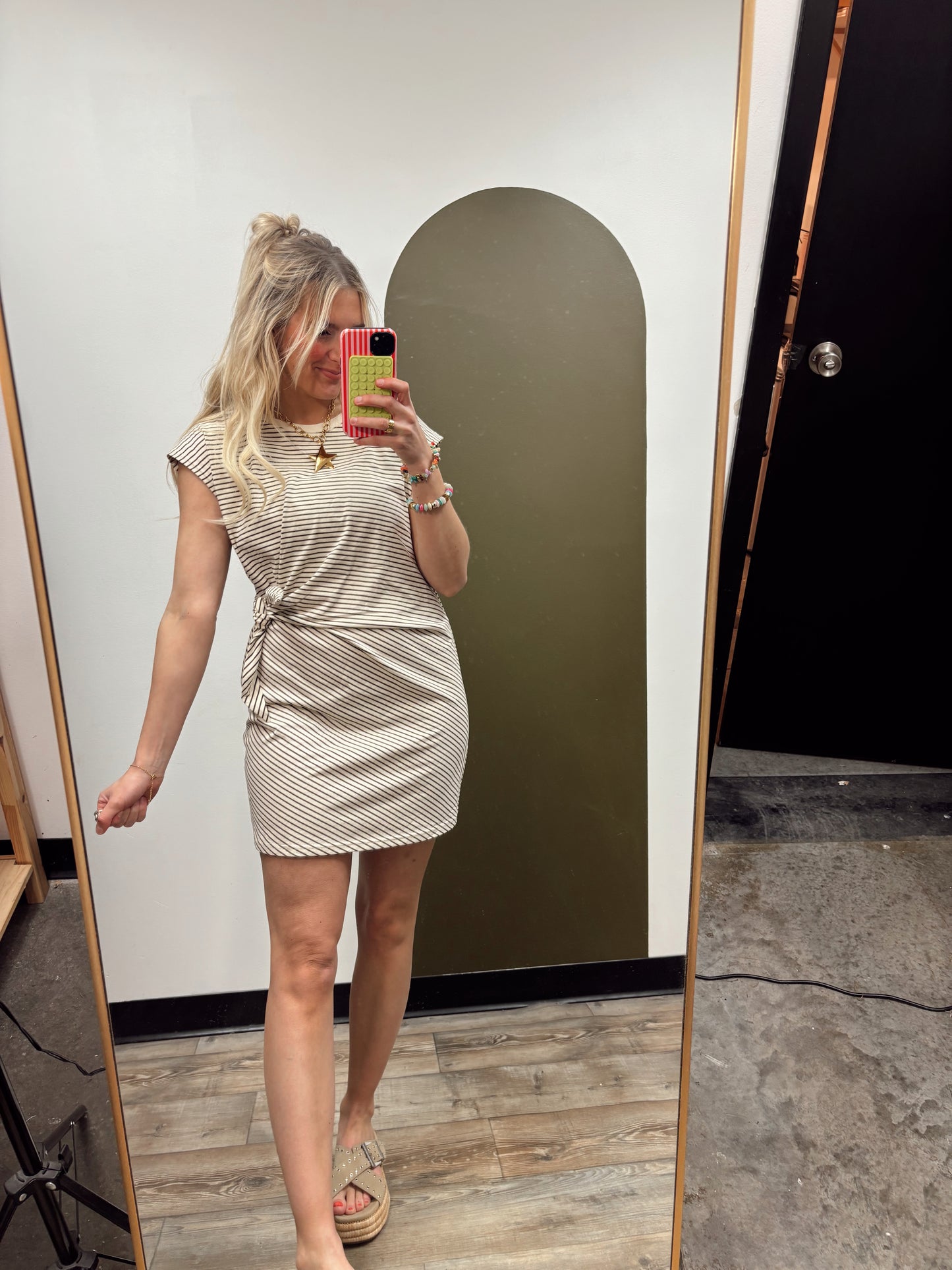 Afternoon Stroll Tie Dress