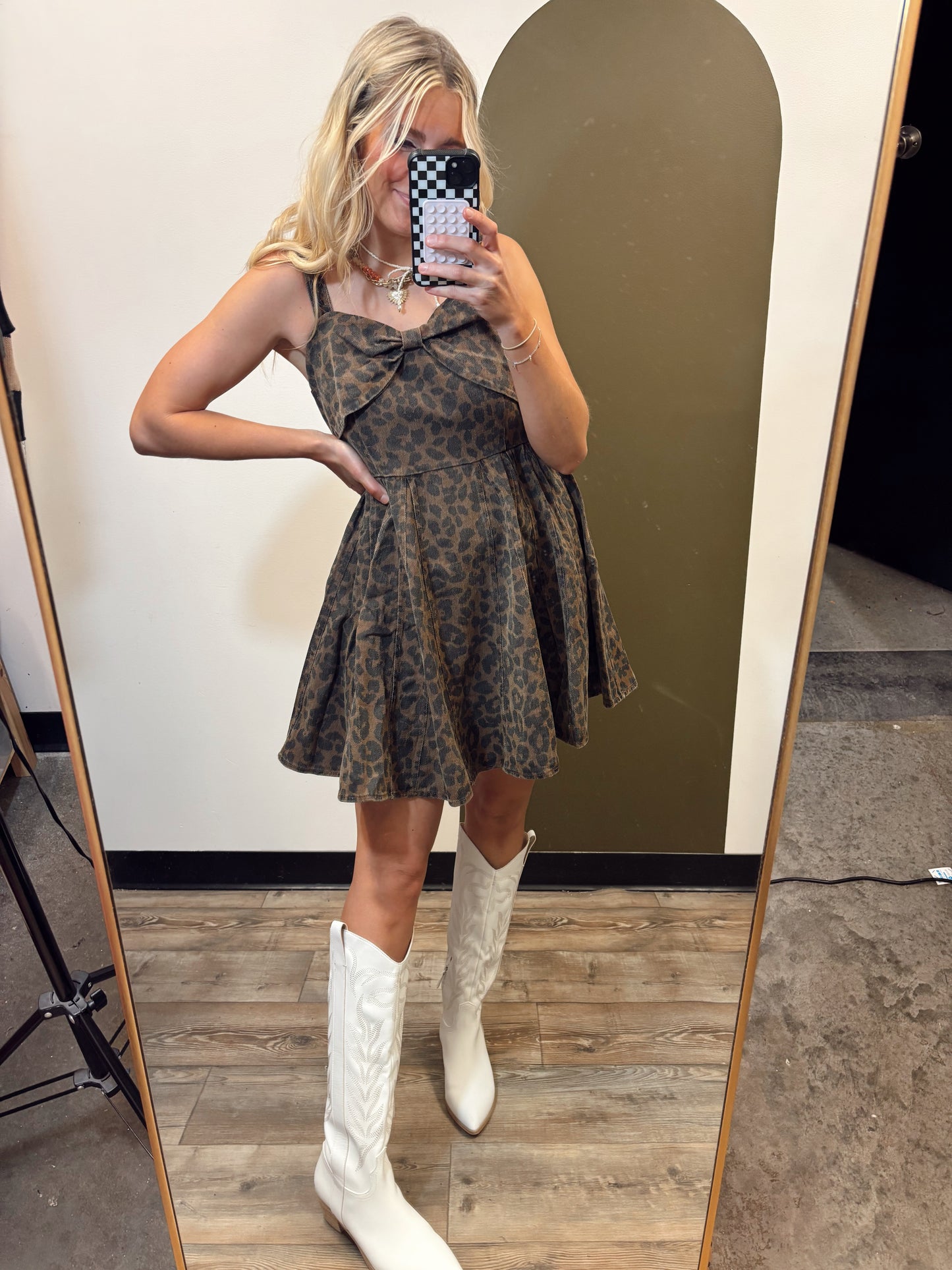 Never Boring Leopard Dress