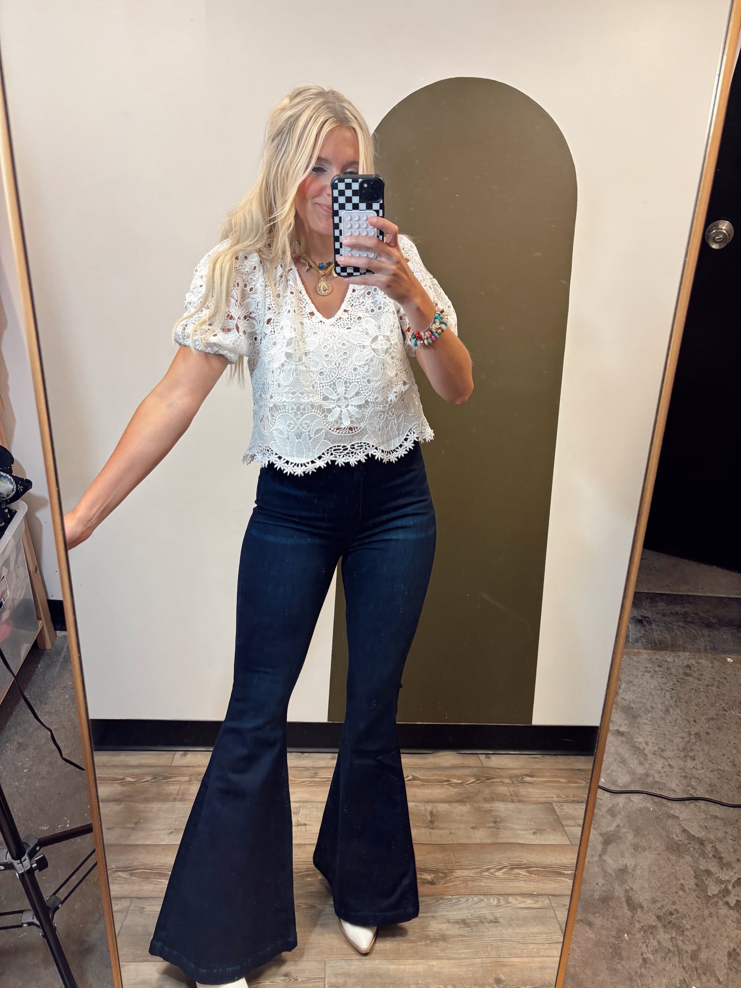 Cali Crochet Top (White)