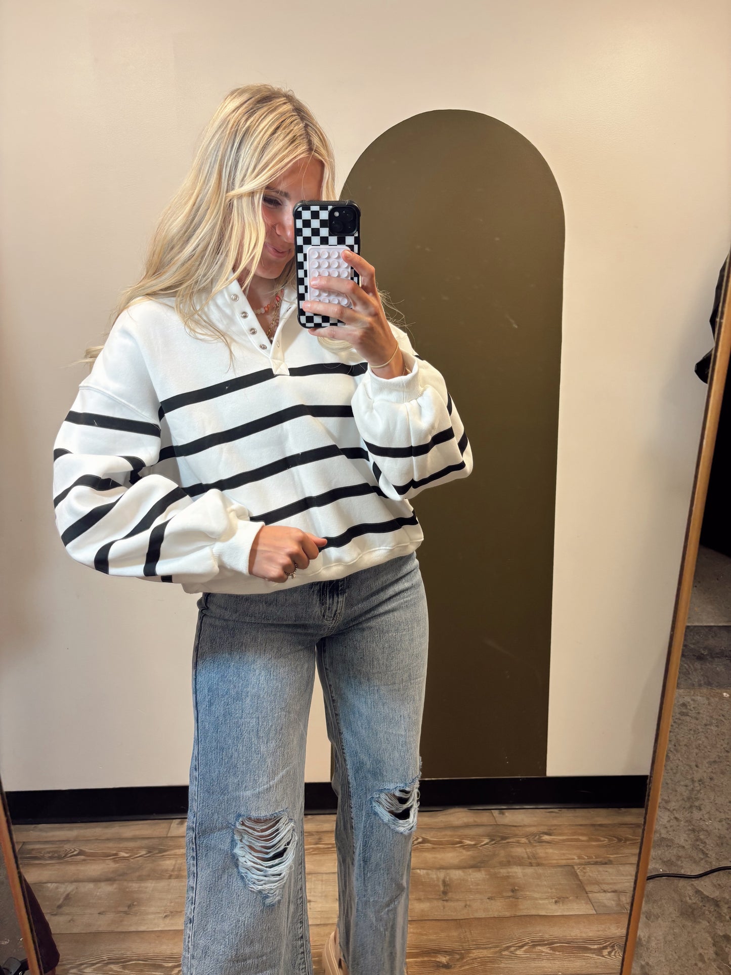Addison Stripe Pullover