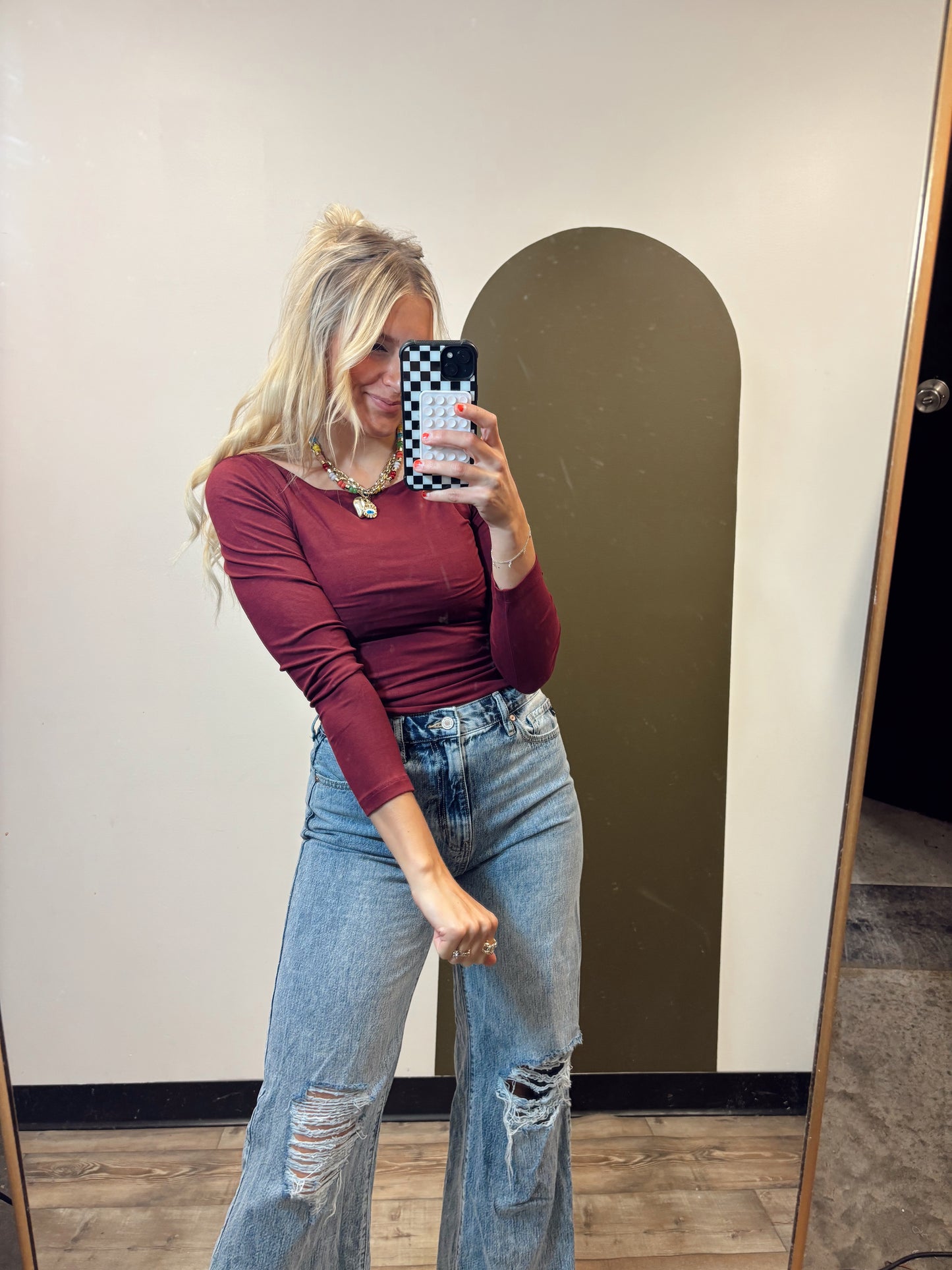 Ship Has Sailed Top (Burgundy)