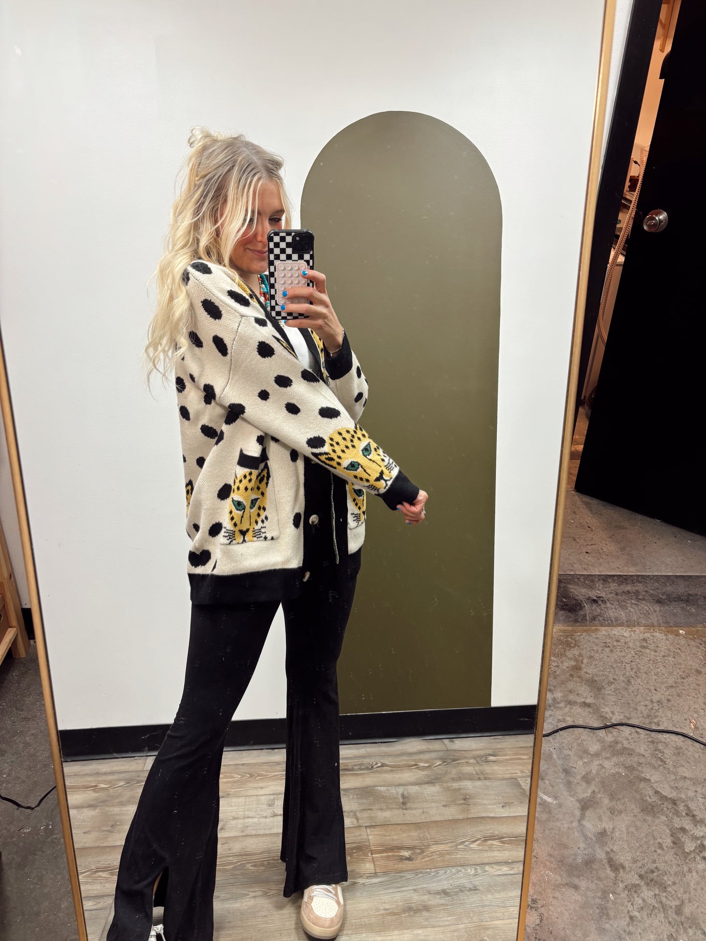 Octavia Leopard Cardigan