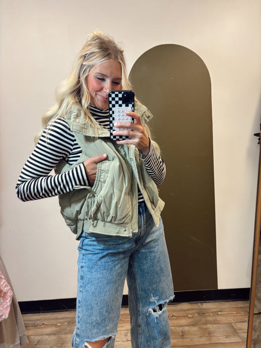 Palmer Tie Vest (Sage)