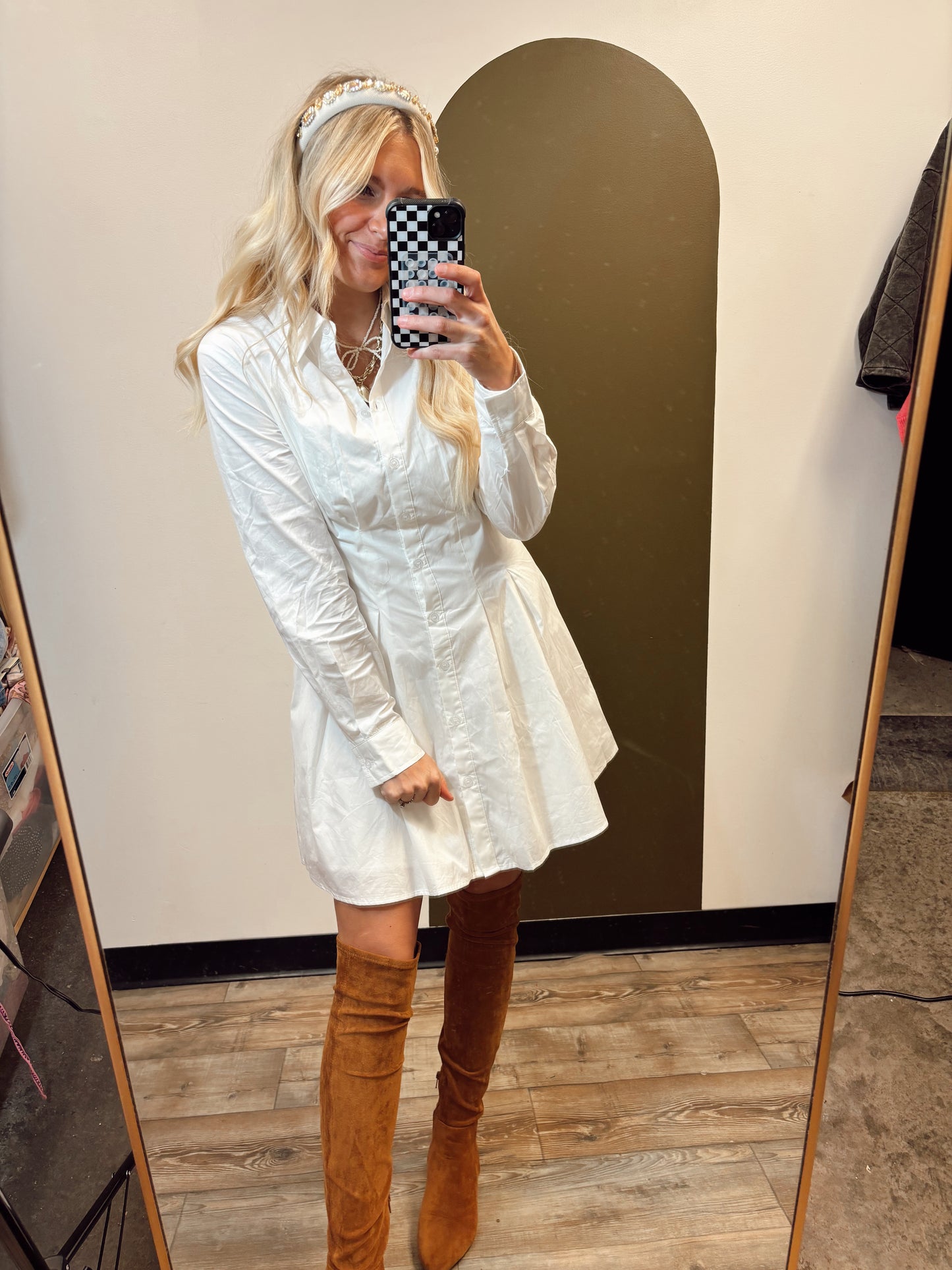 Come With Me Shirt Dress