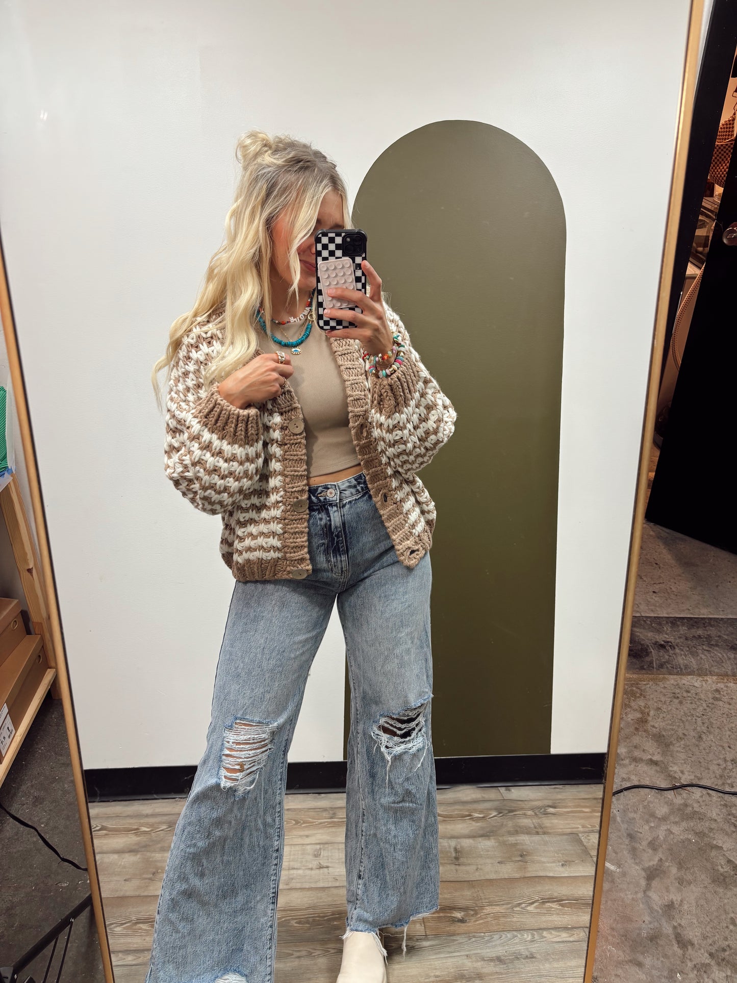 Sutton Contrast Cardigan