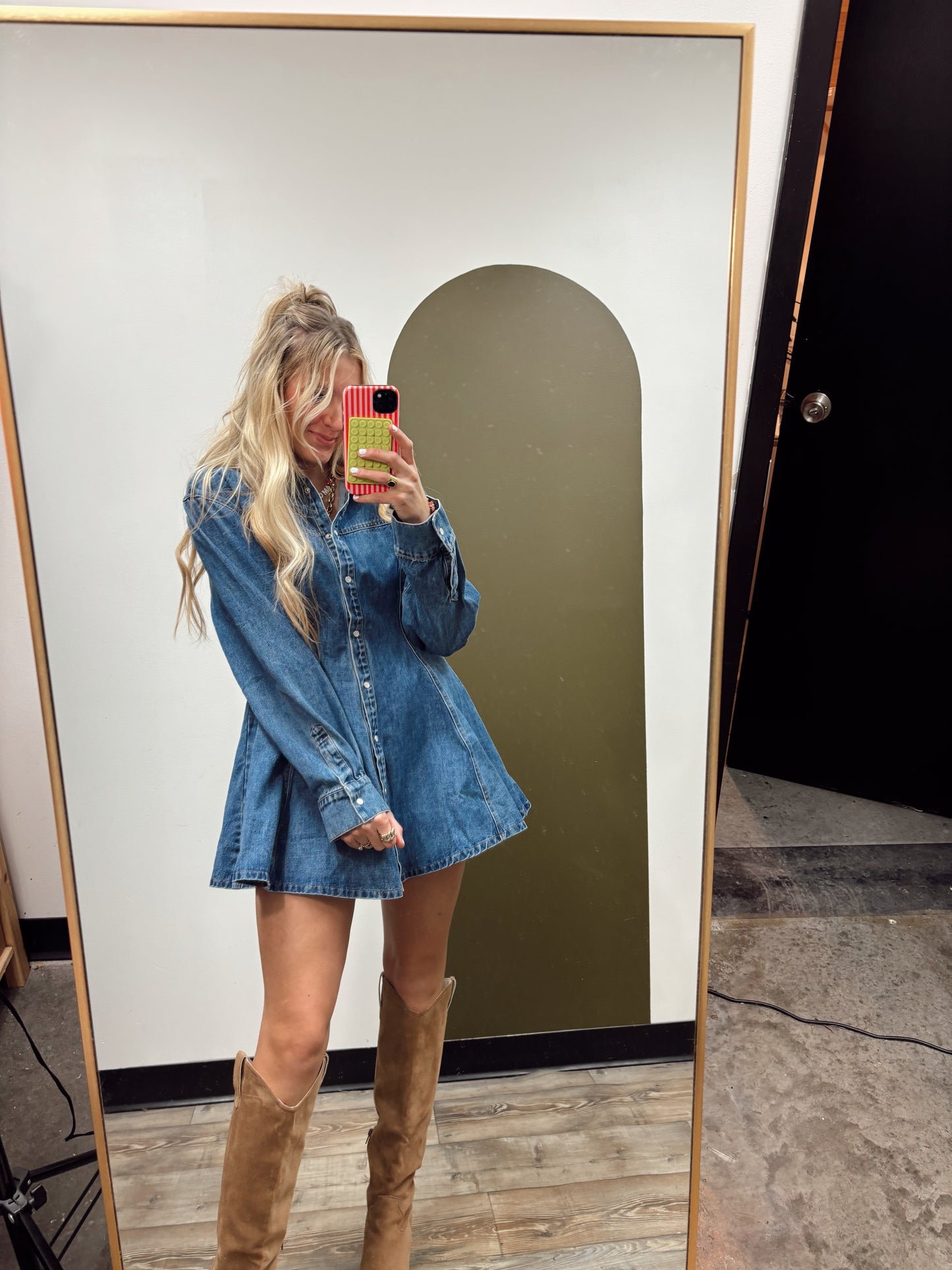 Angelina Button Dress