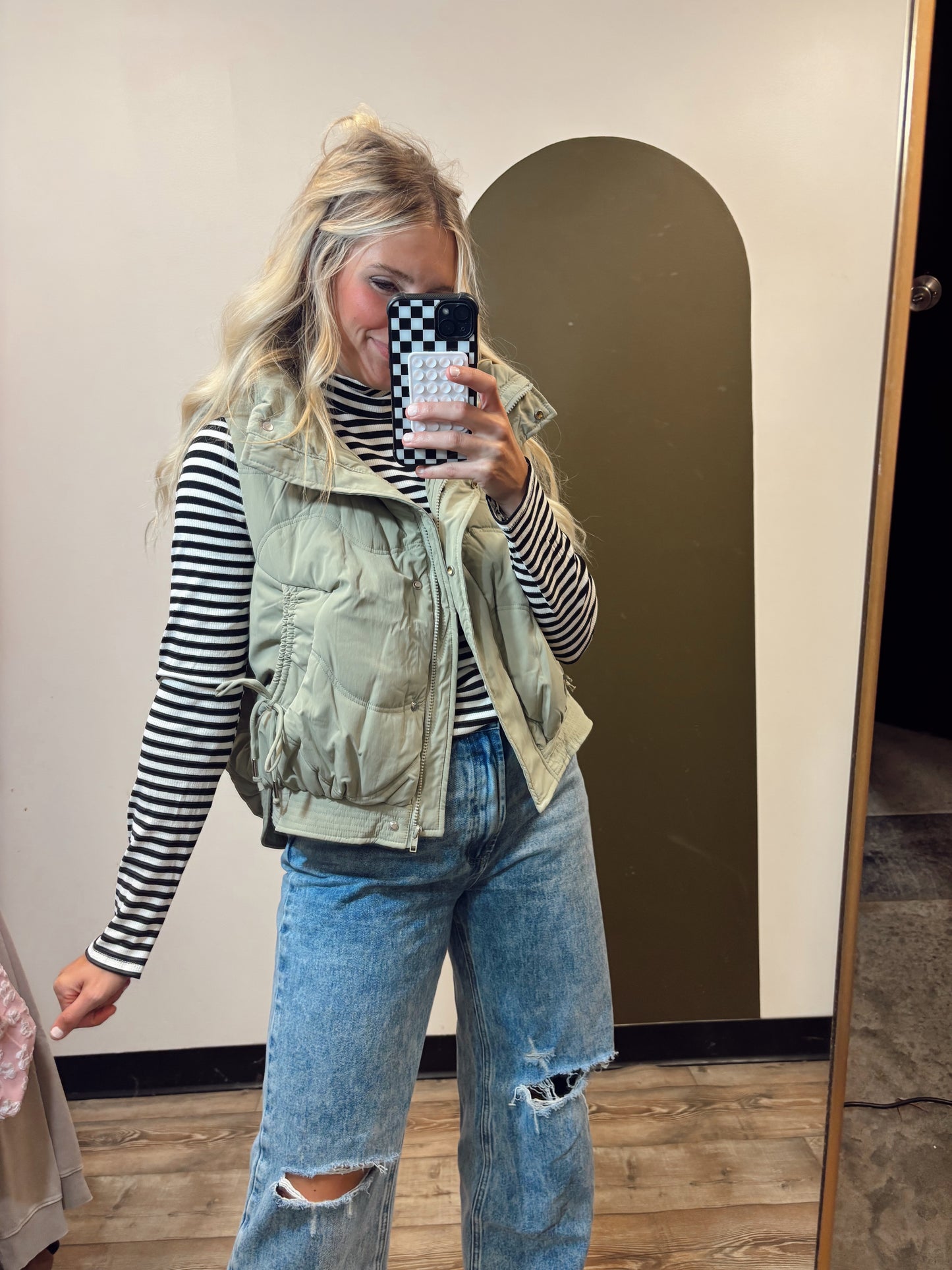 Palmer Tie Vest (Sage)