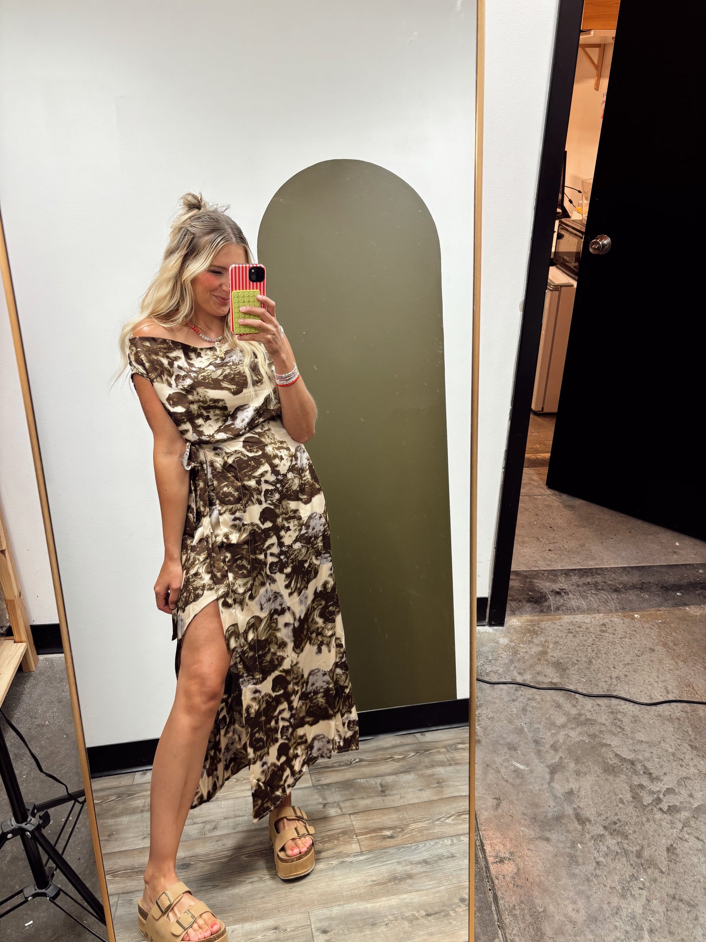 Melany Wrap Maxi Dress