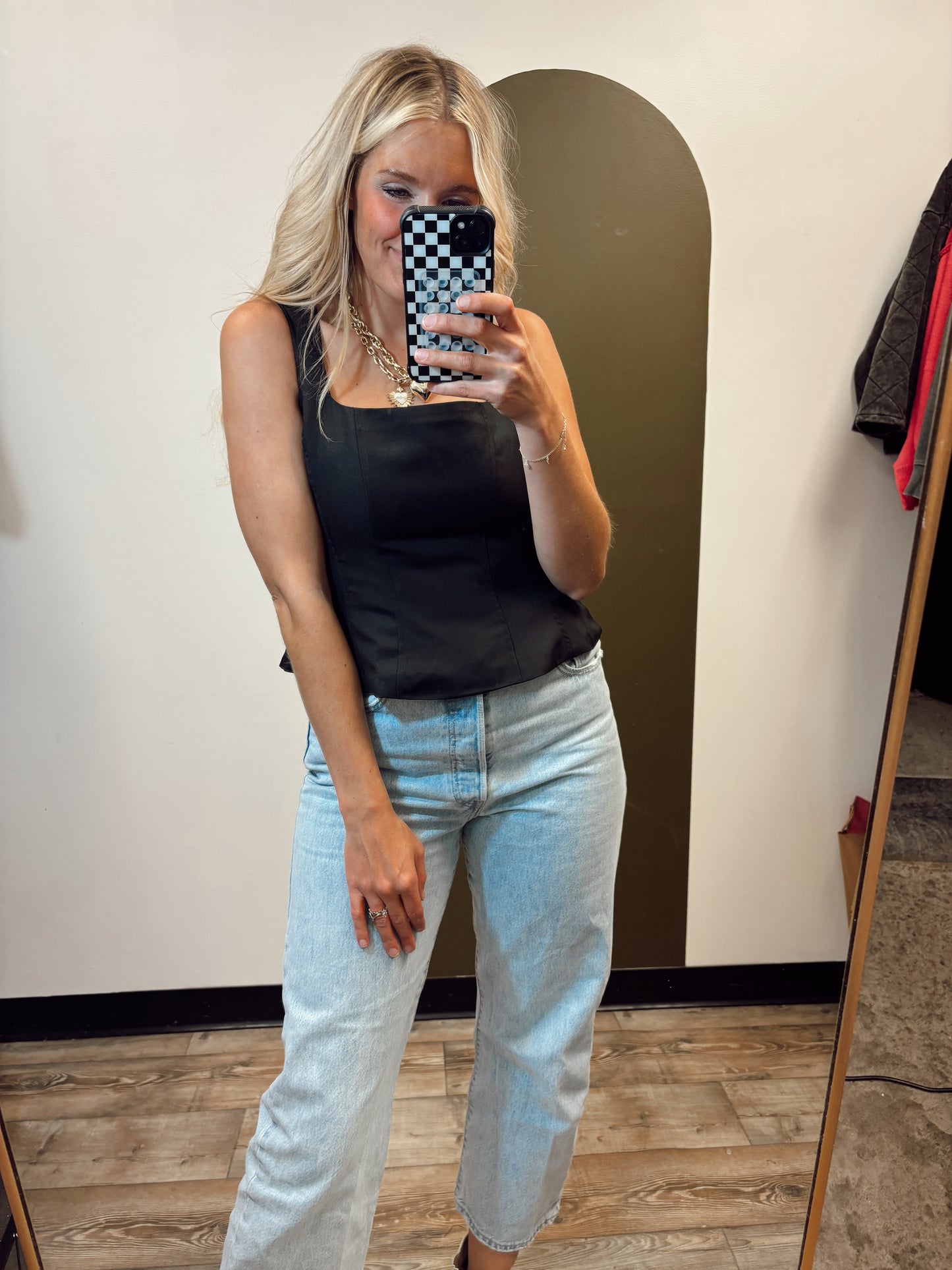 Fiesty Flare Corset Tank