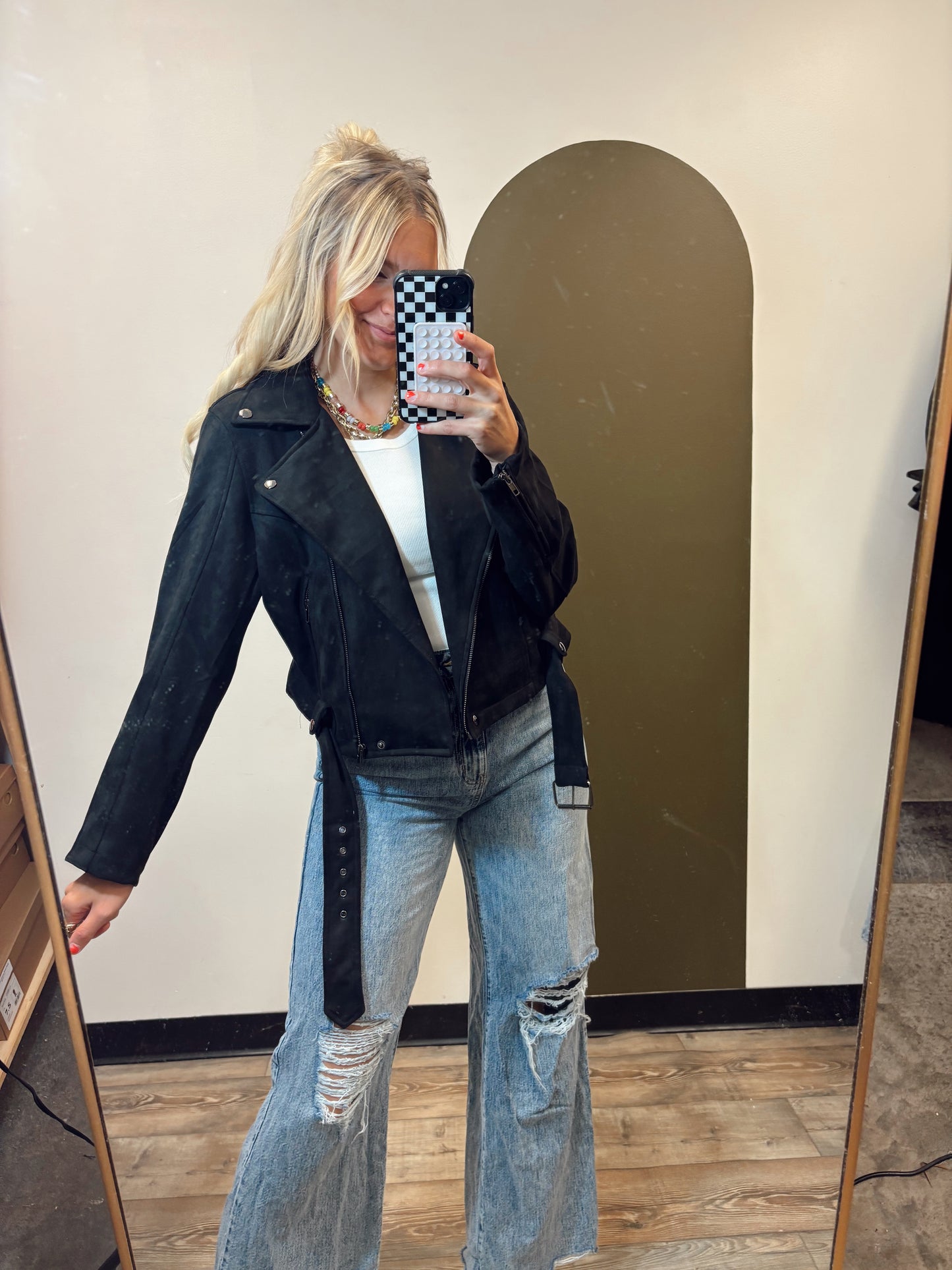 Going Places Moto Jacket (Black)