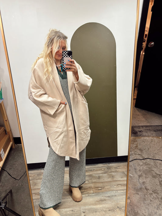 Aisha Long Cardigan (Cream)