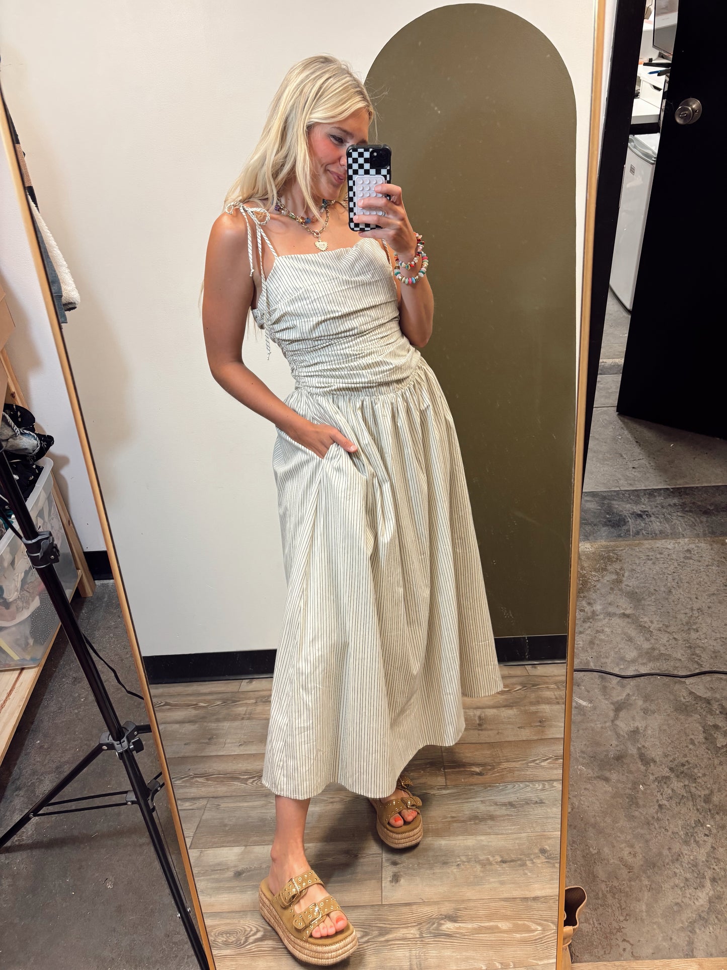 Vicki Stripe Maxi Dress