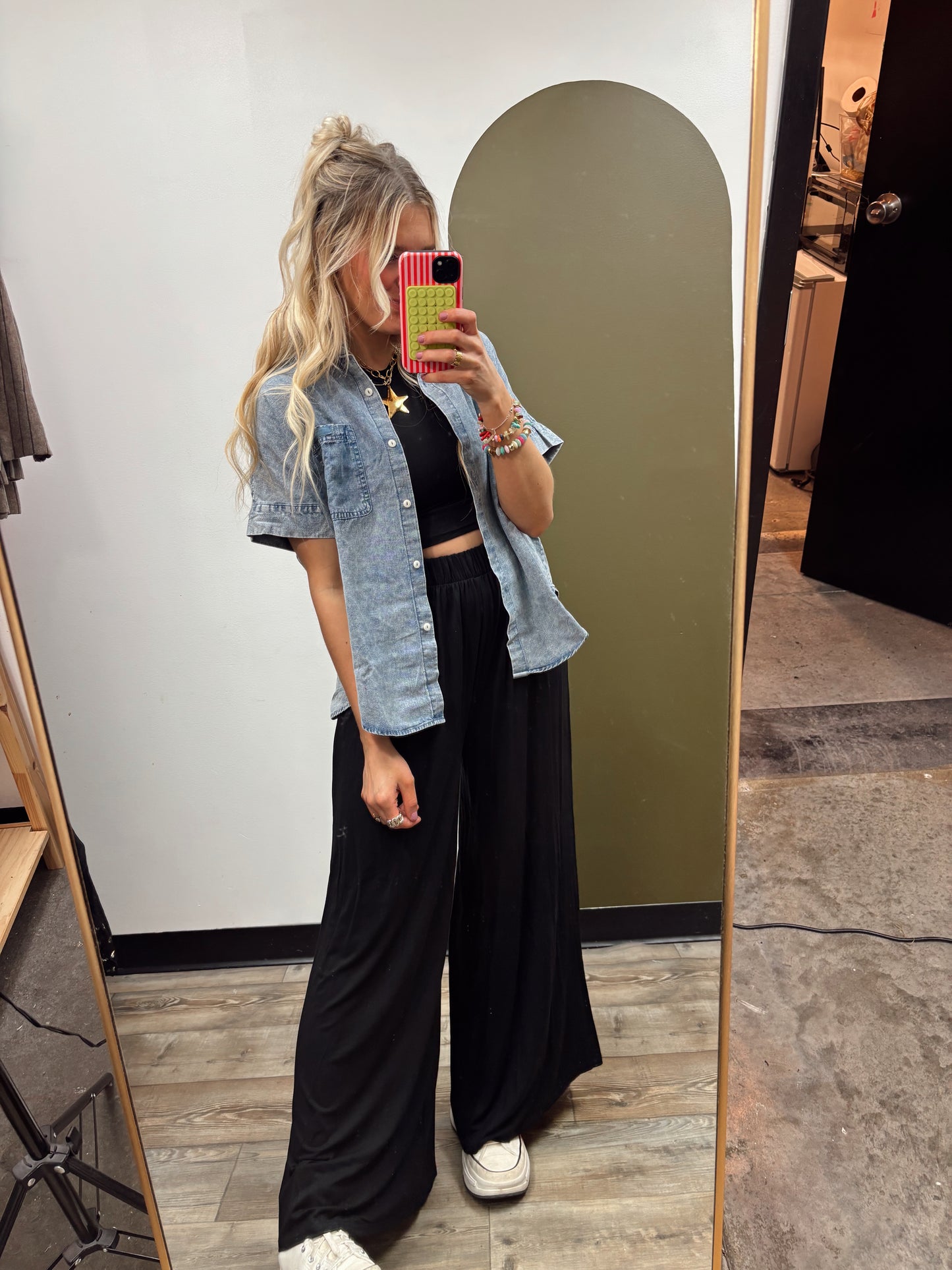 Your Way Denim Top