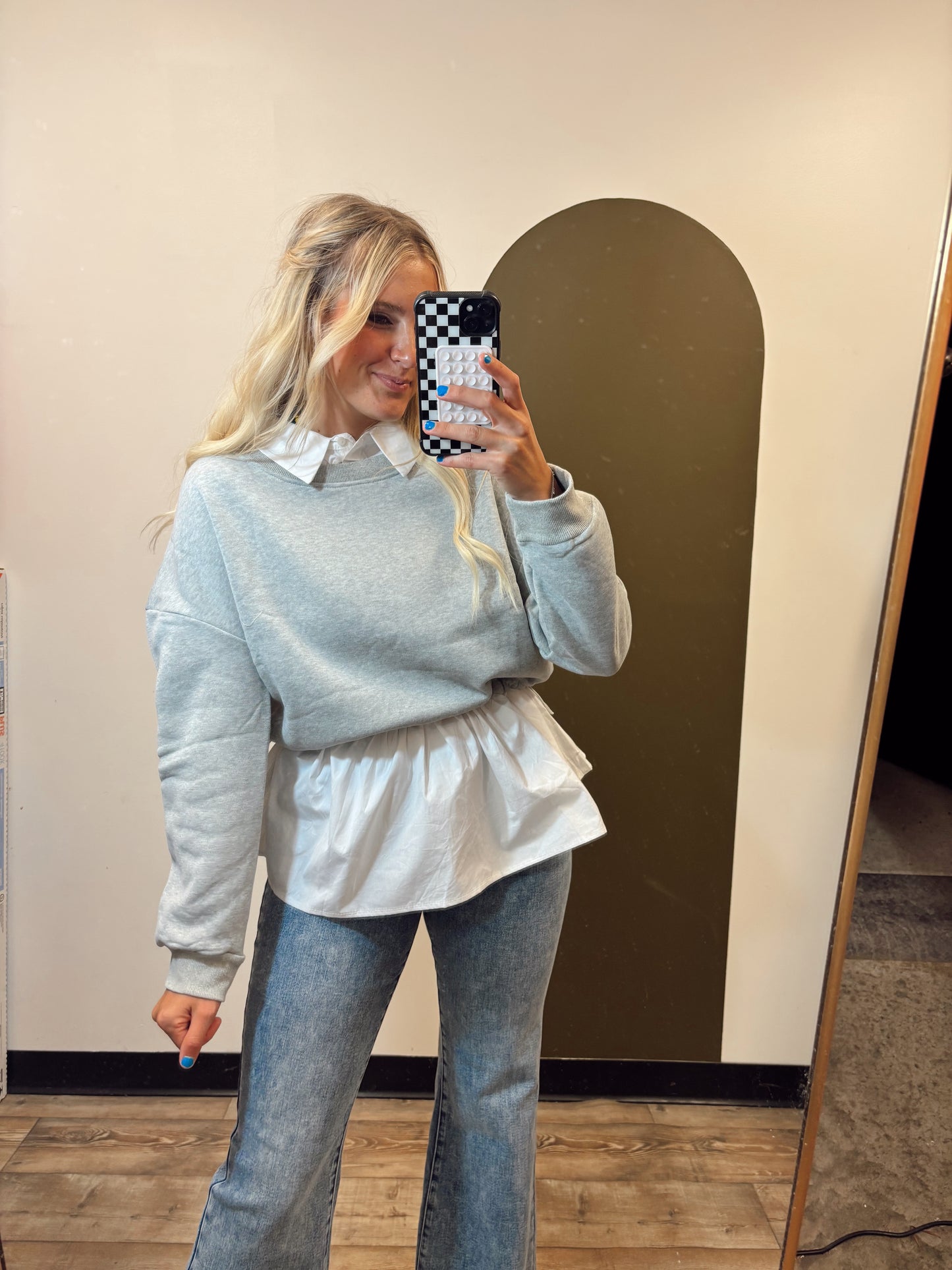 Sweater Combo Top