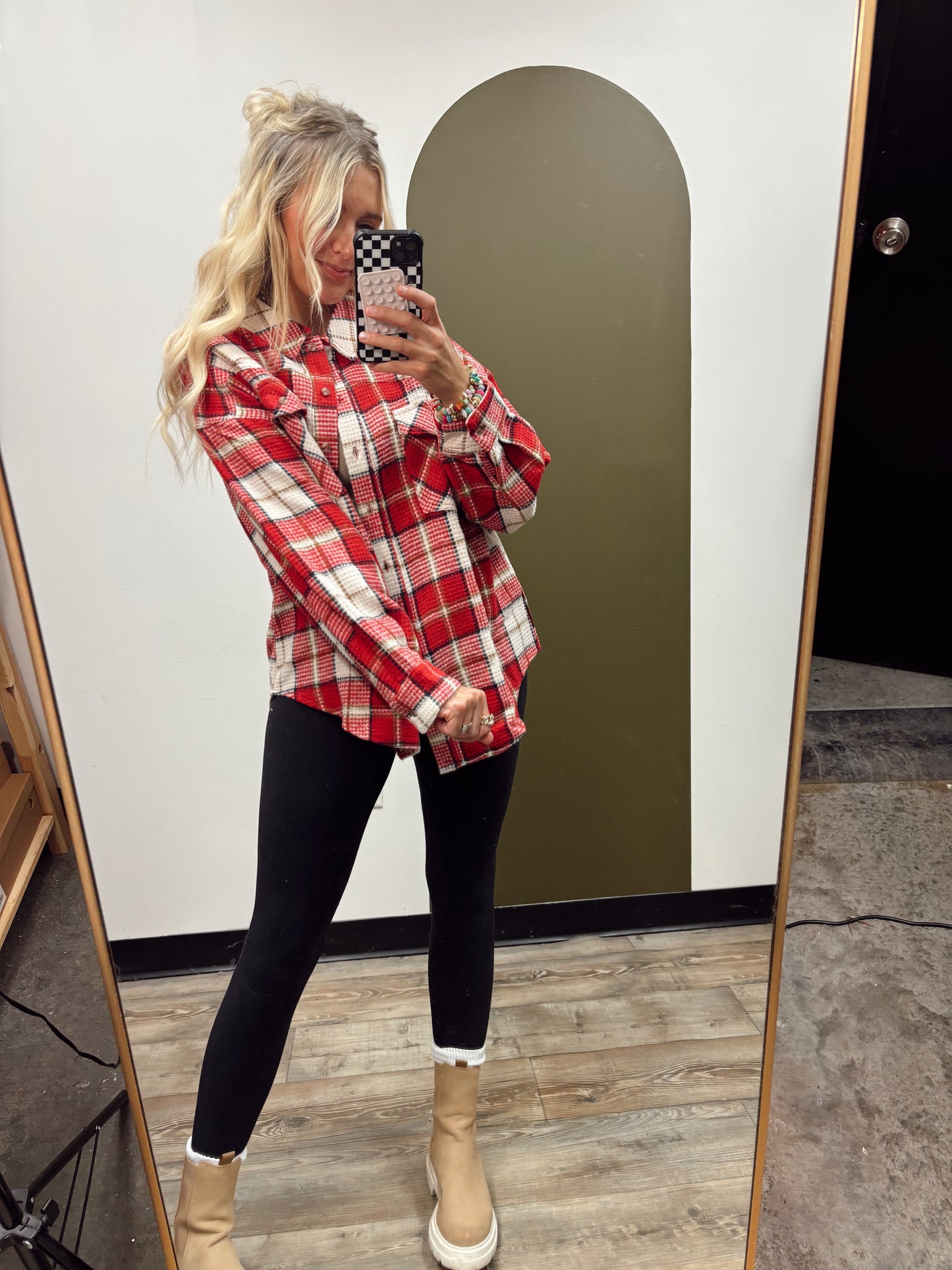 Aitana Plaid Top