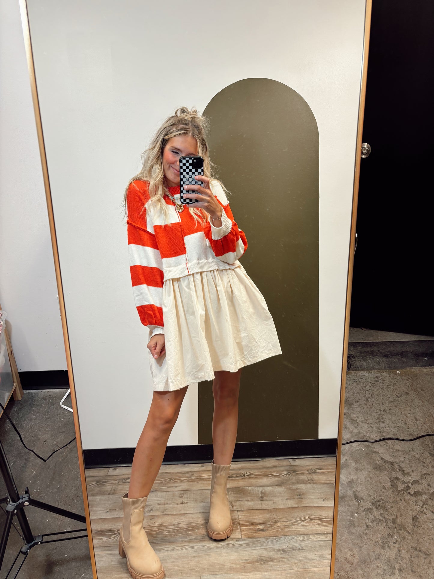 Rochelle 2fer Dress (Red)