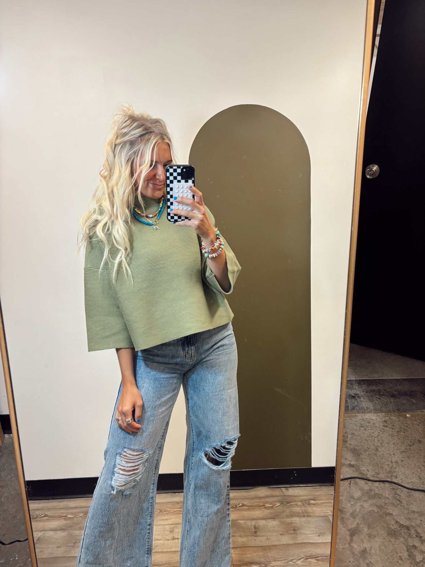 Not So Casual Top (Sage)