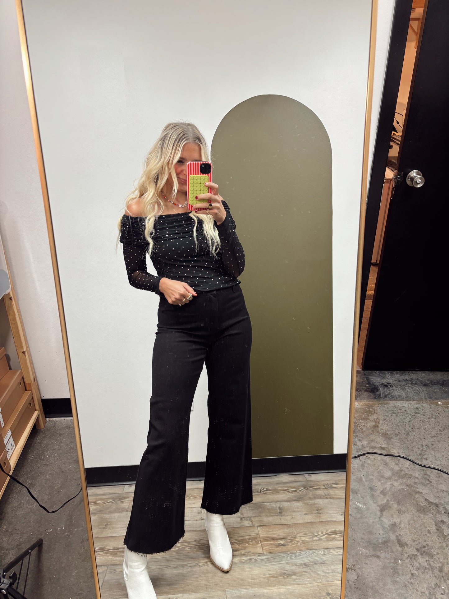 Catalina Off Shoulder Top (Black)