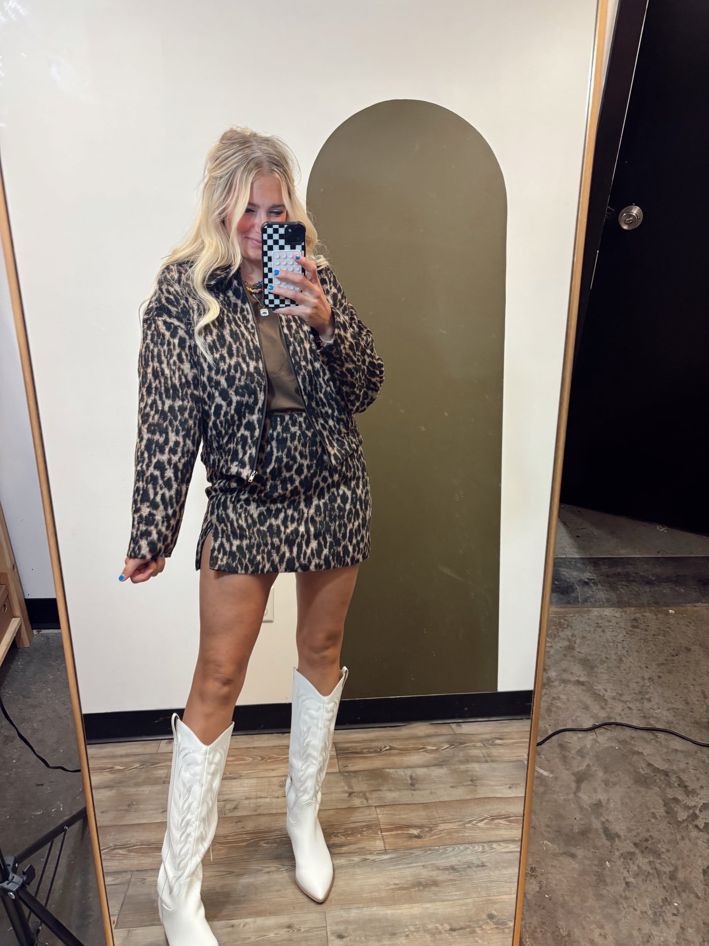 Vivian Leopard Print Jacket