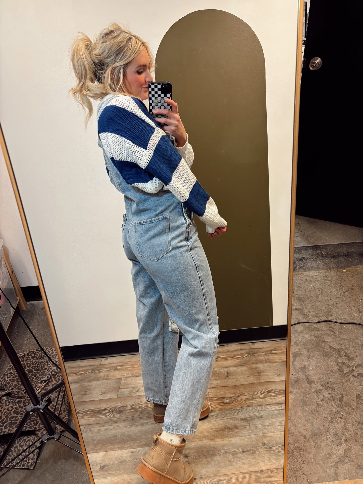 Irina Distressed Overall