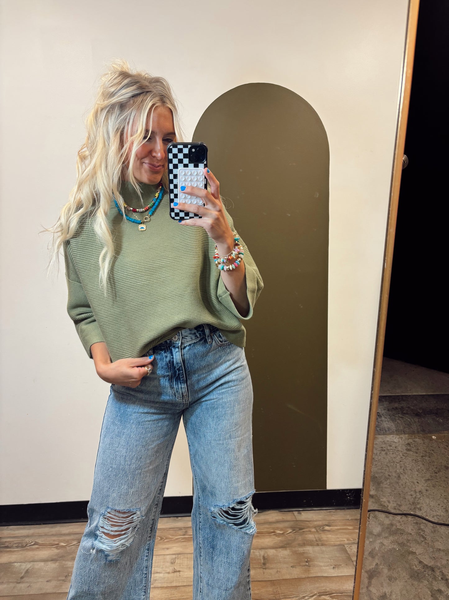 Not So Casual Top (Sage)