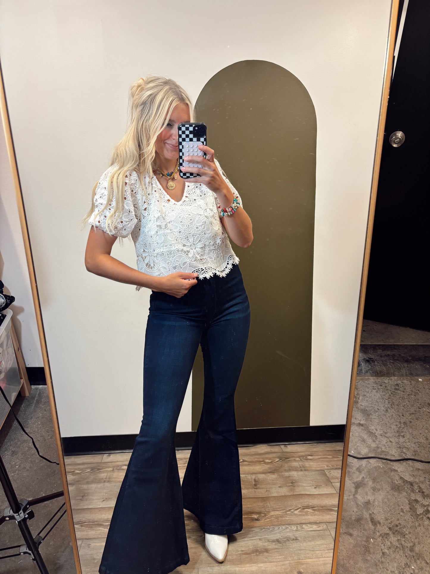 Cali Crochet Top (White)