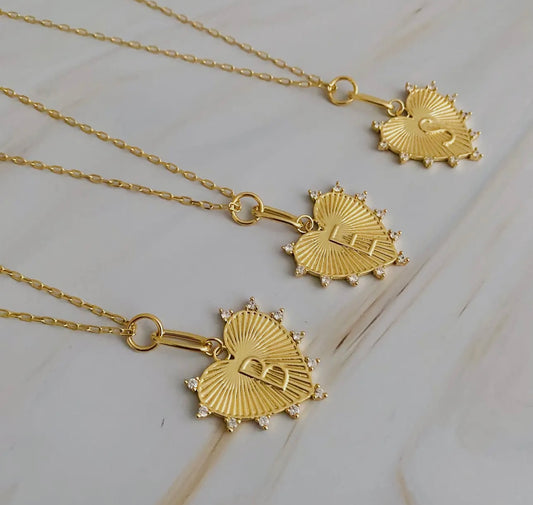 Initial Heart Necklace