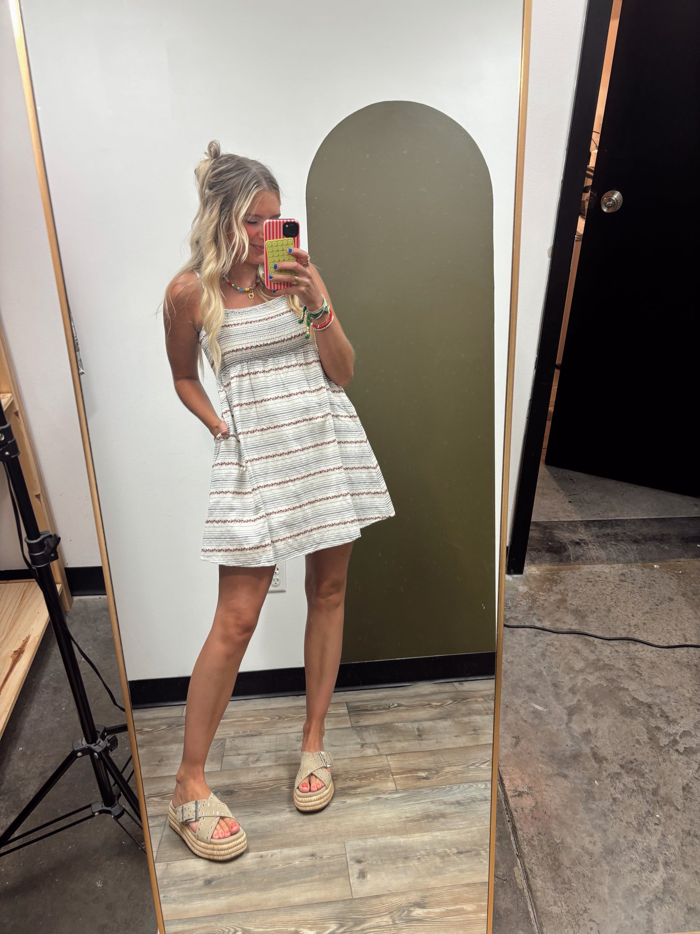 Henleigh Print Mini Dress