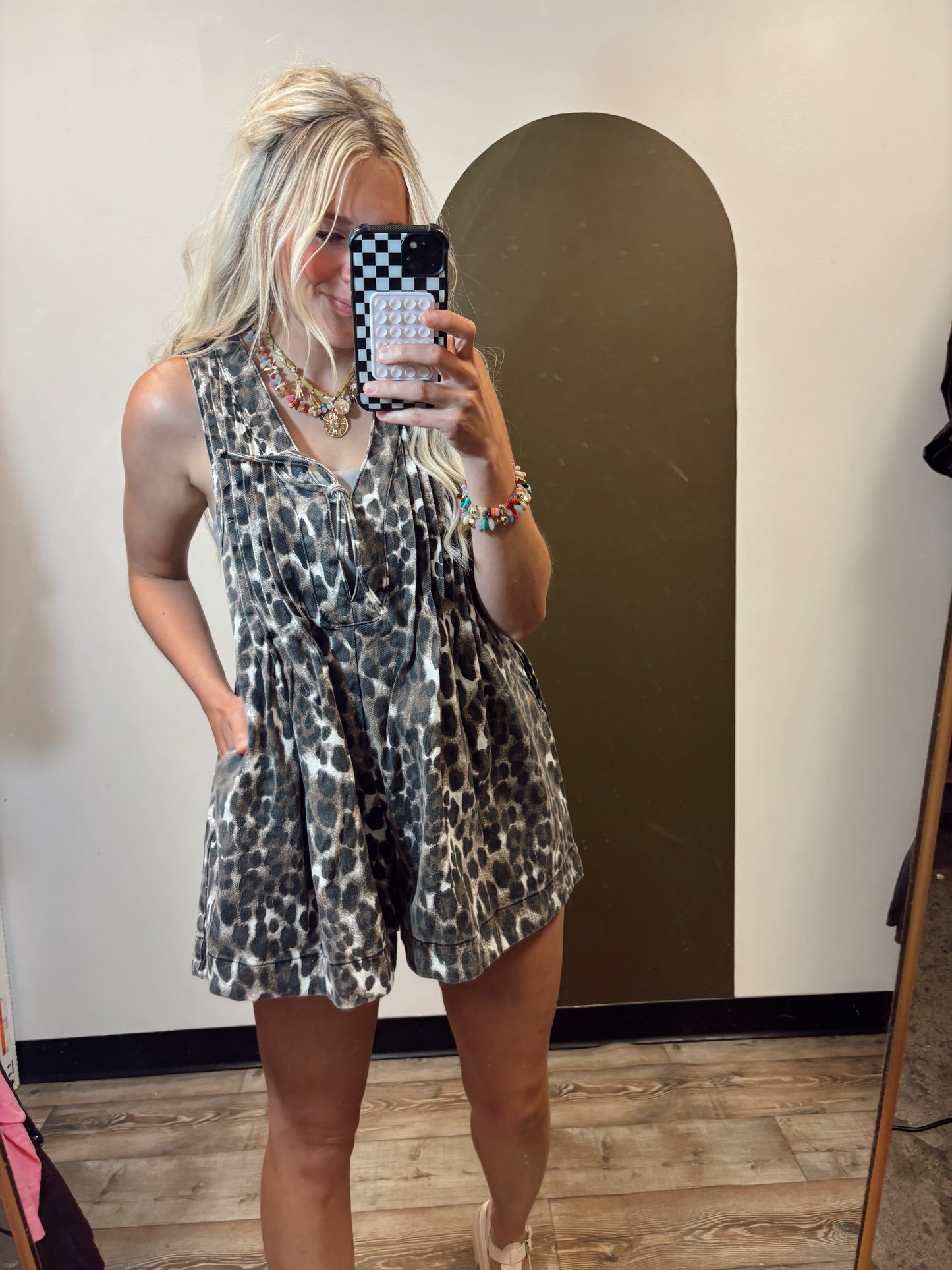 Julianne Pleat Romper