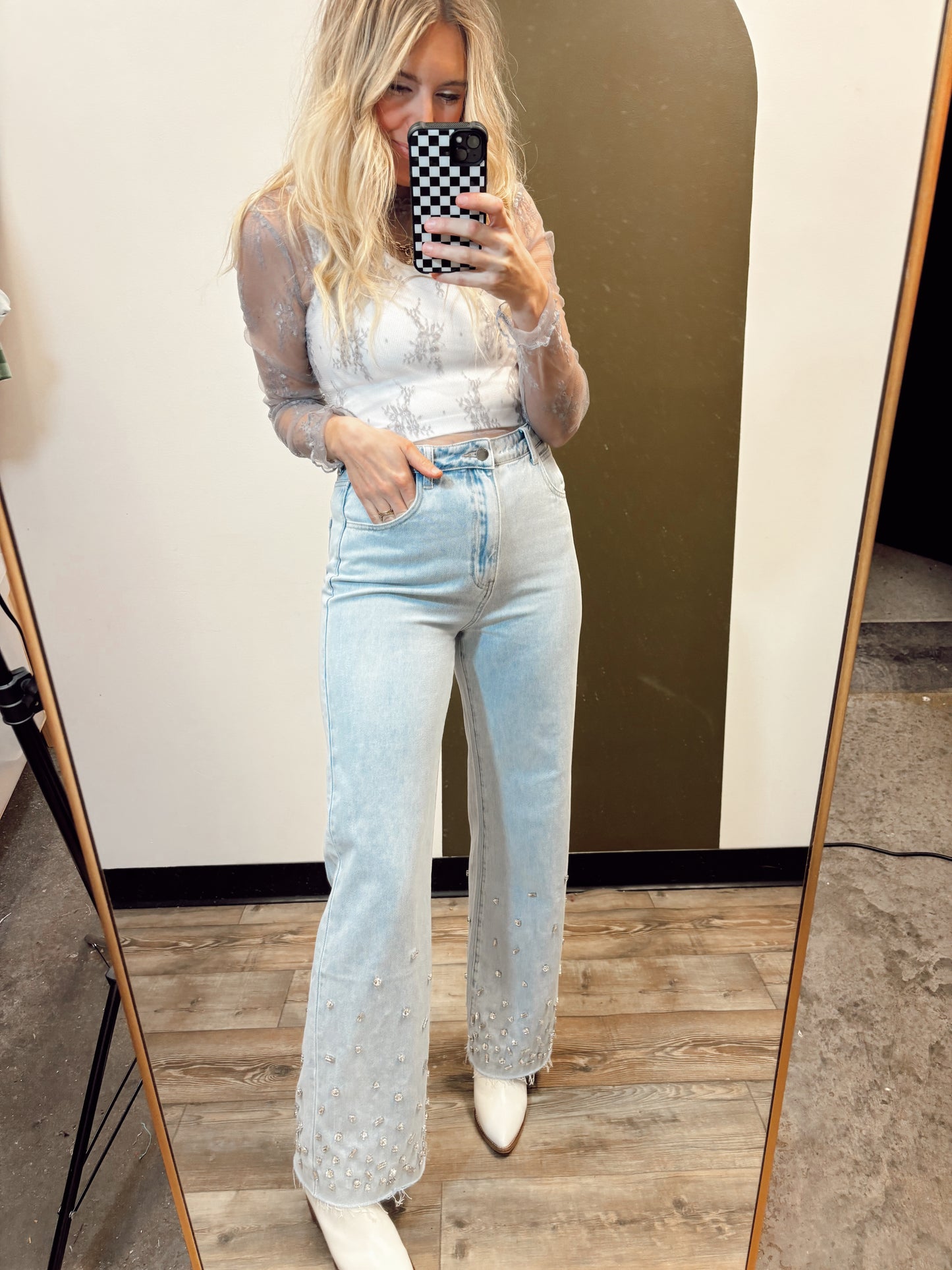 Haven Rhinestone Denim