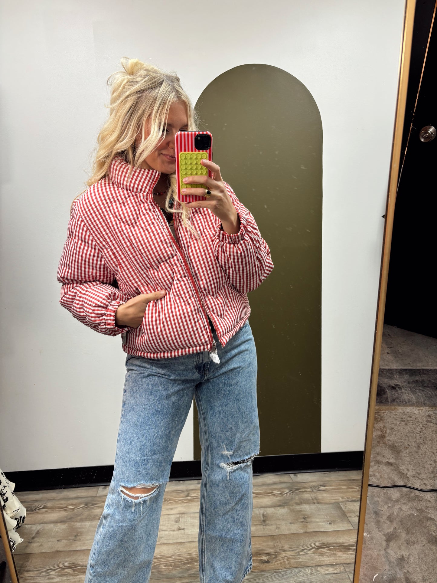 Red Hot Heart Quilt Jacket
