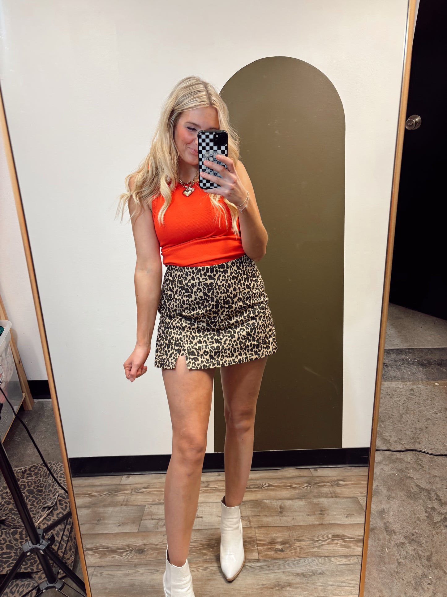 Cheetah Skort
