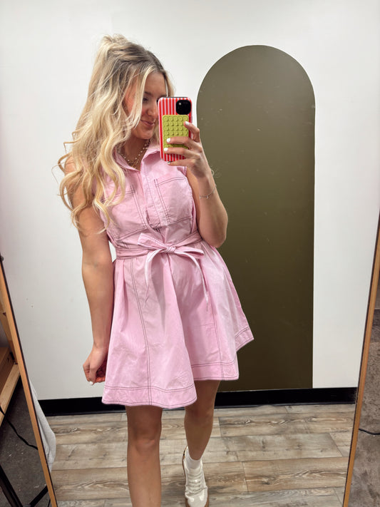 Lucia Contrast Stitch Dress