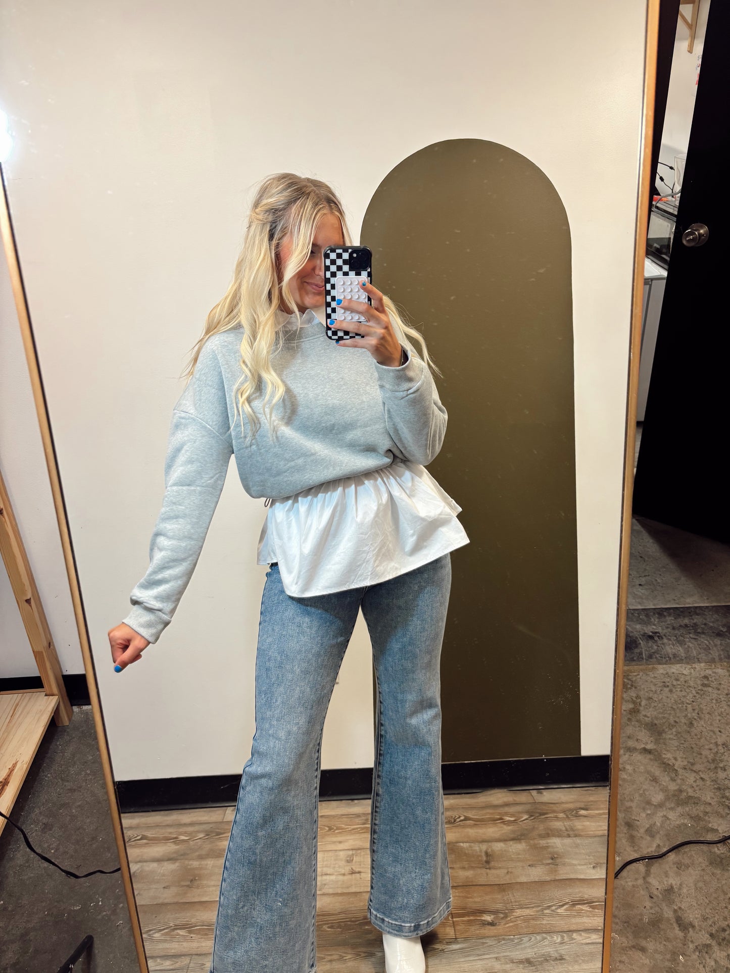 Sweater Combo Top