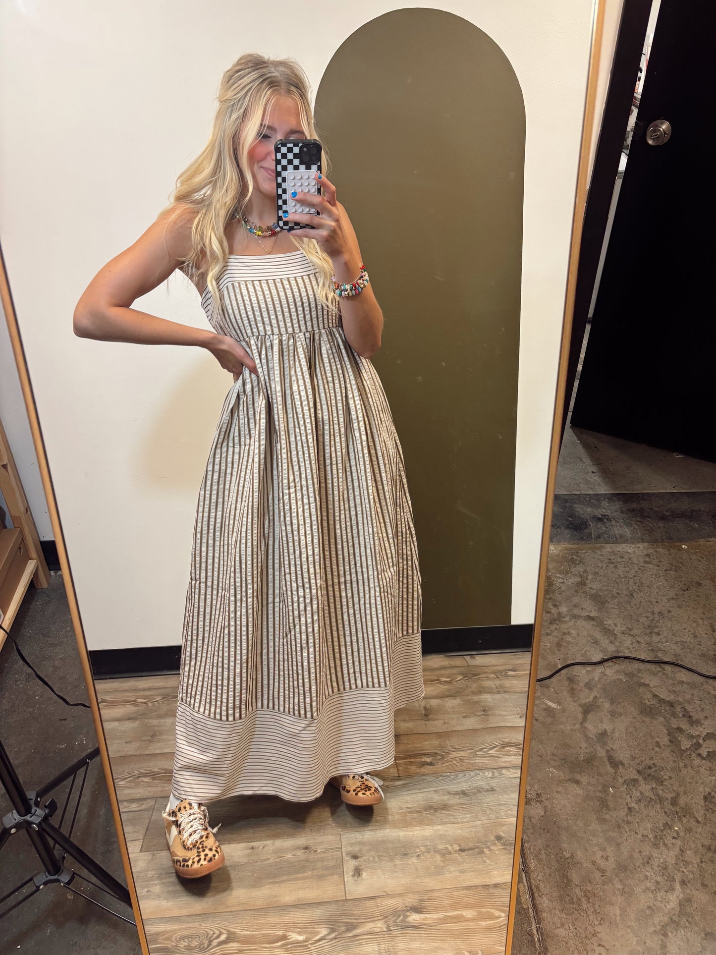 Lola Stripe Maxi (Brown)