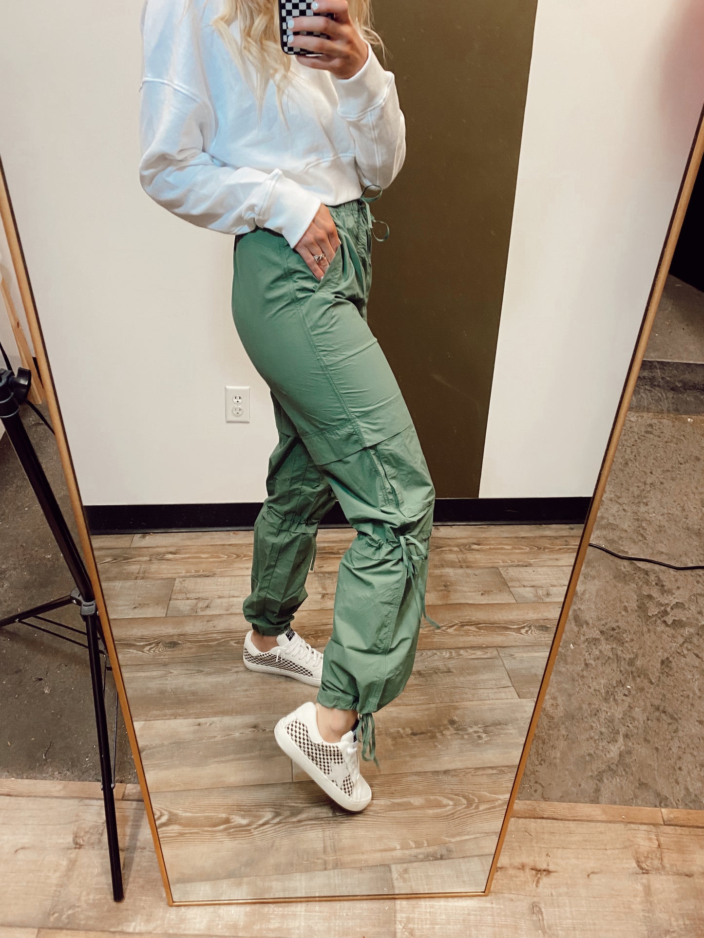Mia Tie Jogger (Green)