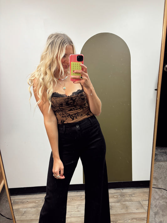 Black Forest Bodysuit (Brown)