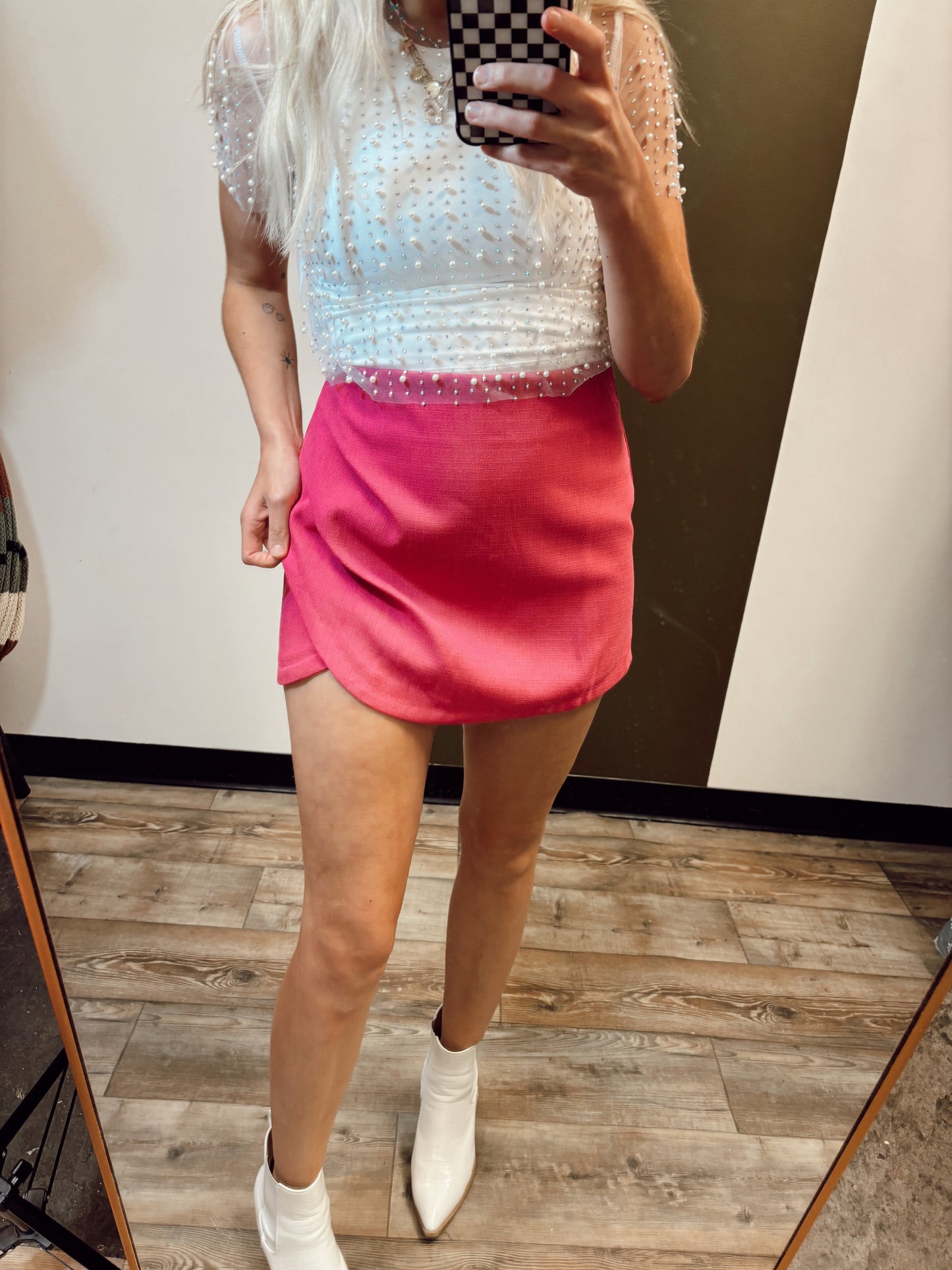 Tulips And Roses Skort