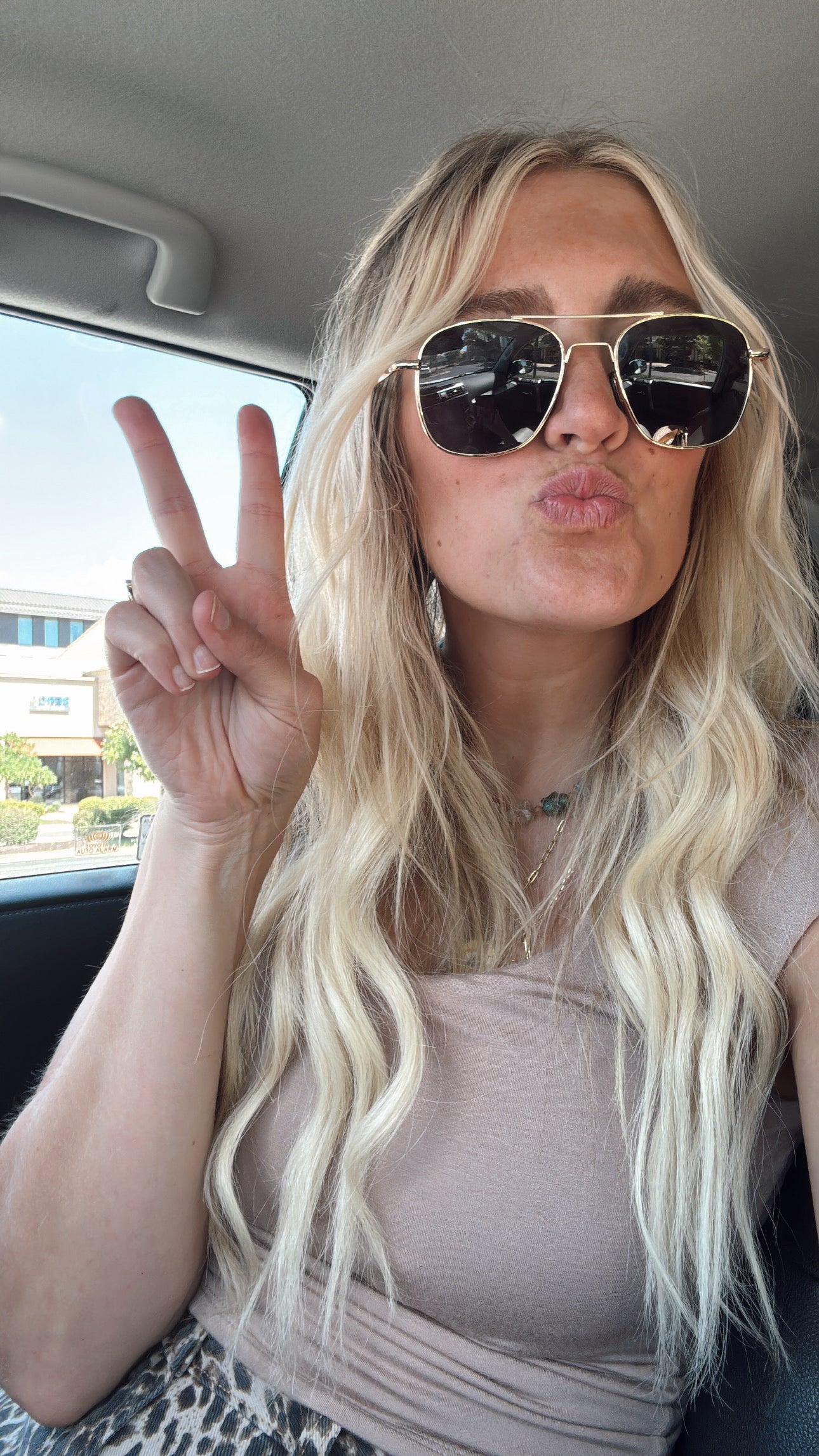 Sunny Square Aviator Sunglasses