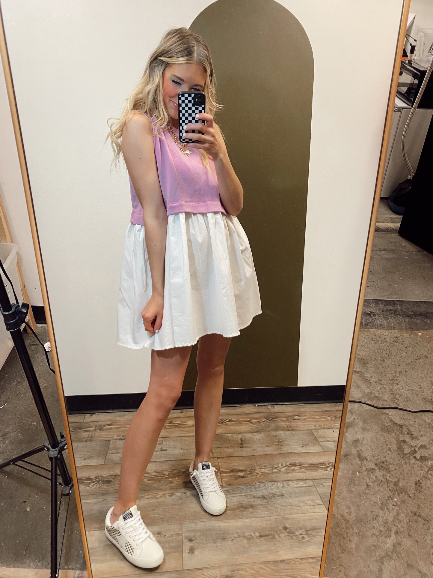 Lila Colorblock Dress