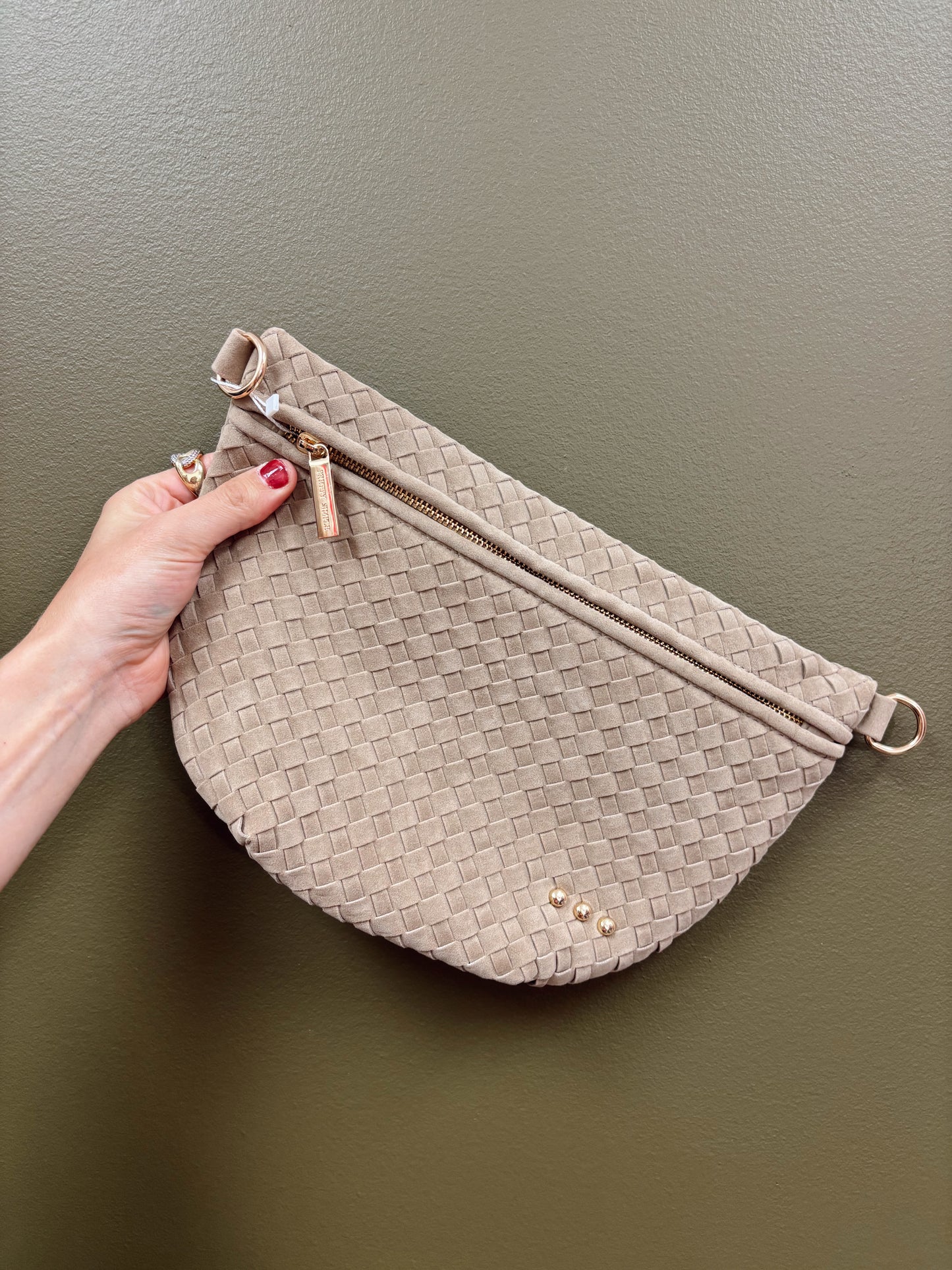 Suede Westlyn Bum Bag (Taupe)
