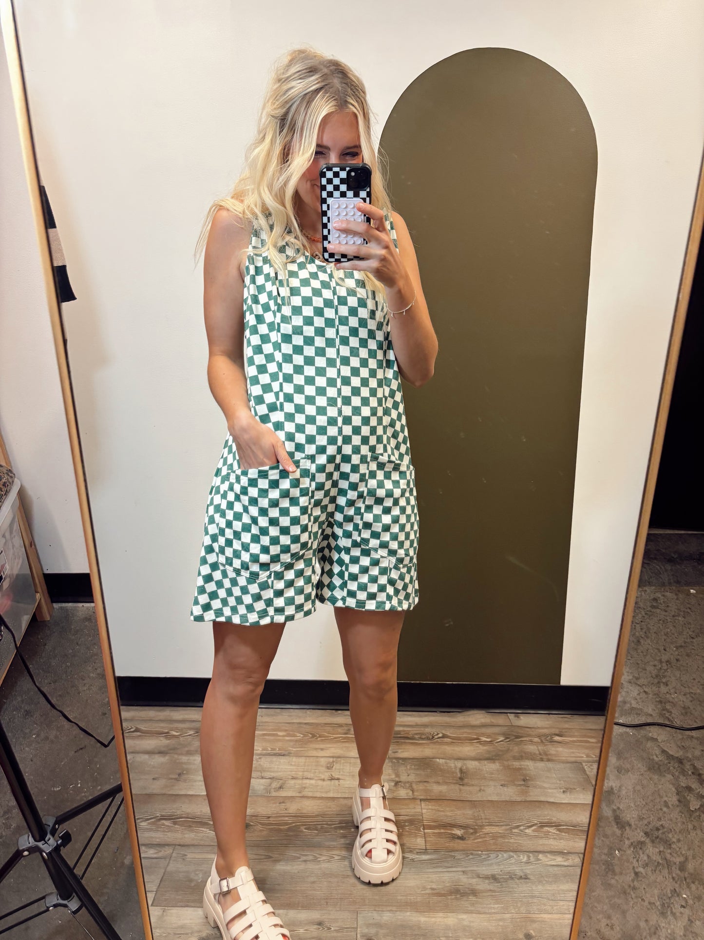 Sam Checked Short Romper