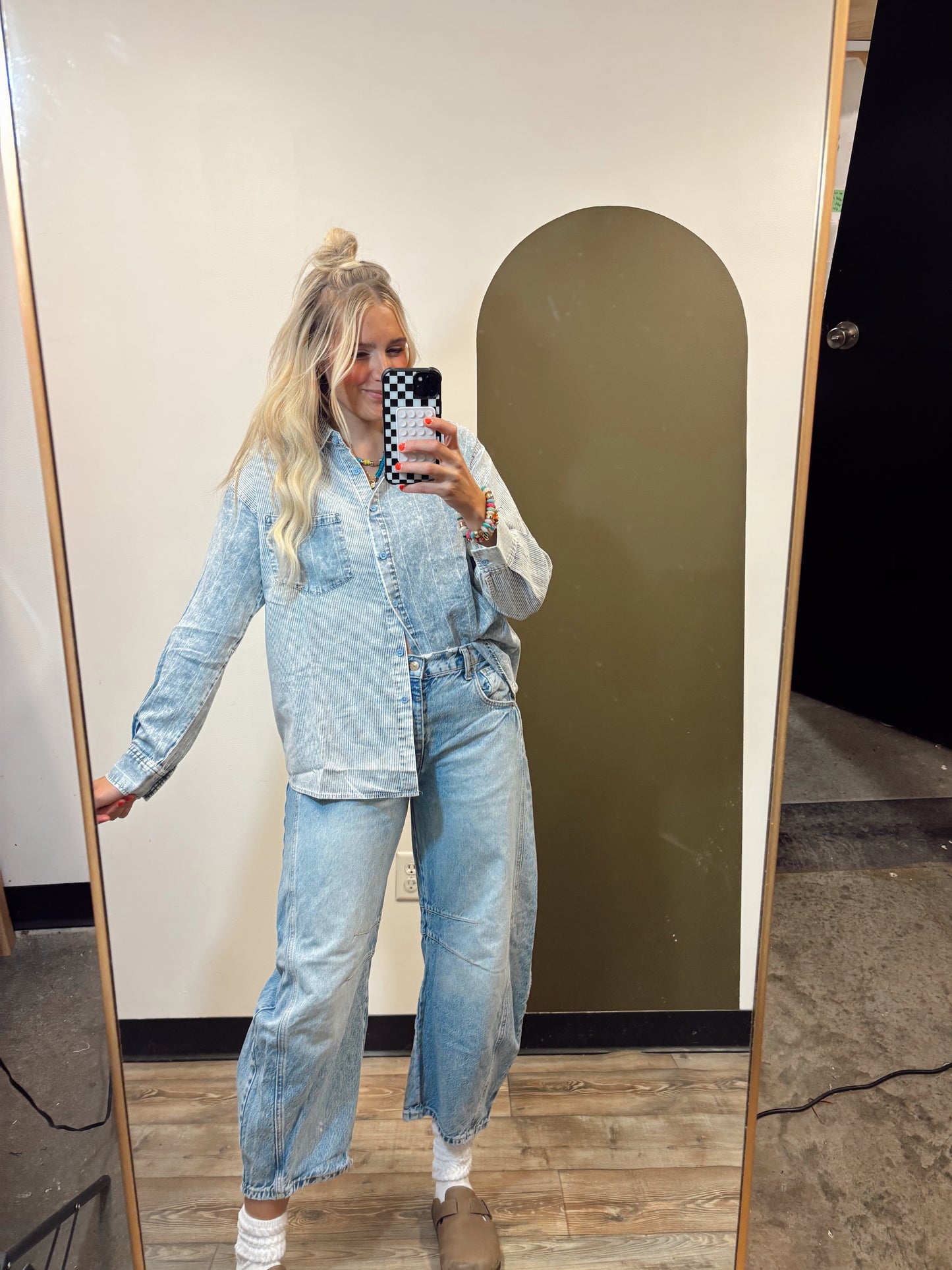 Madeline Chambray Top