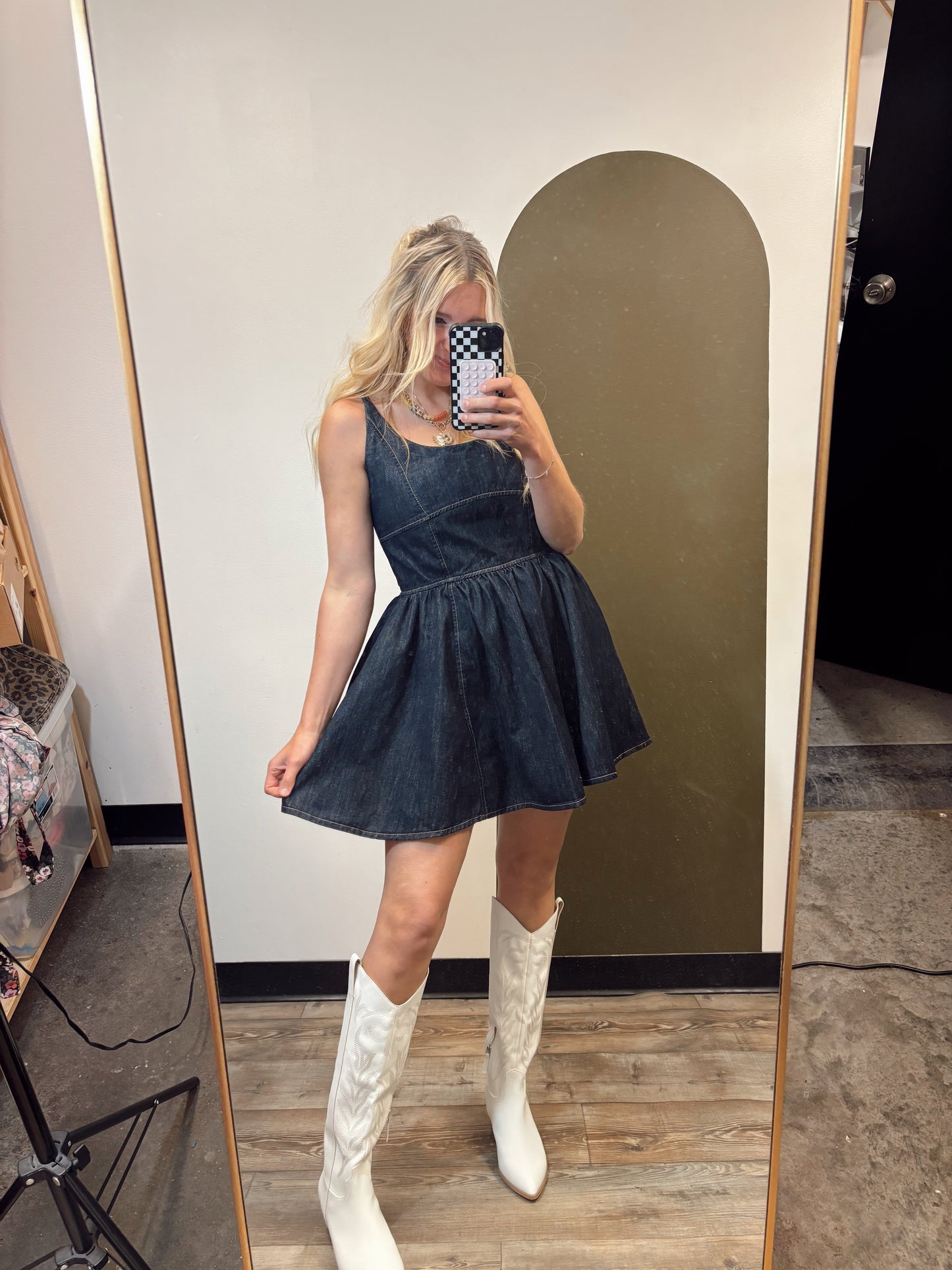 Indigo Mini Dress