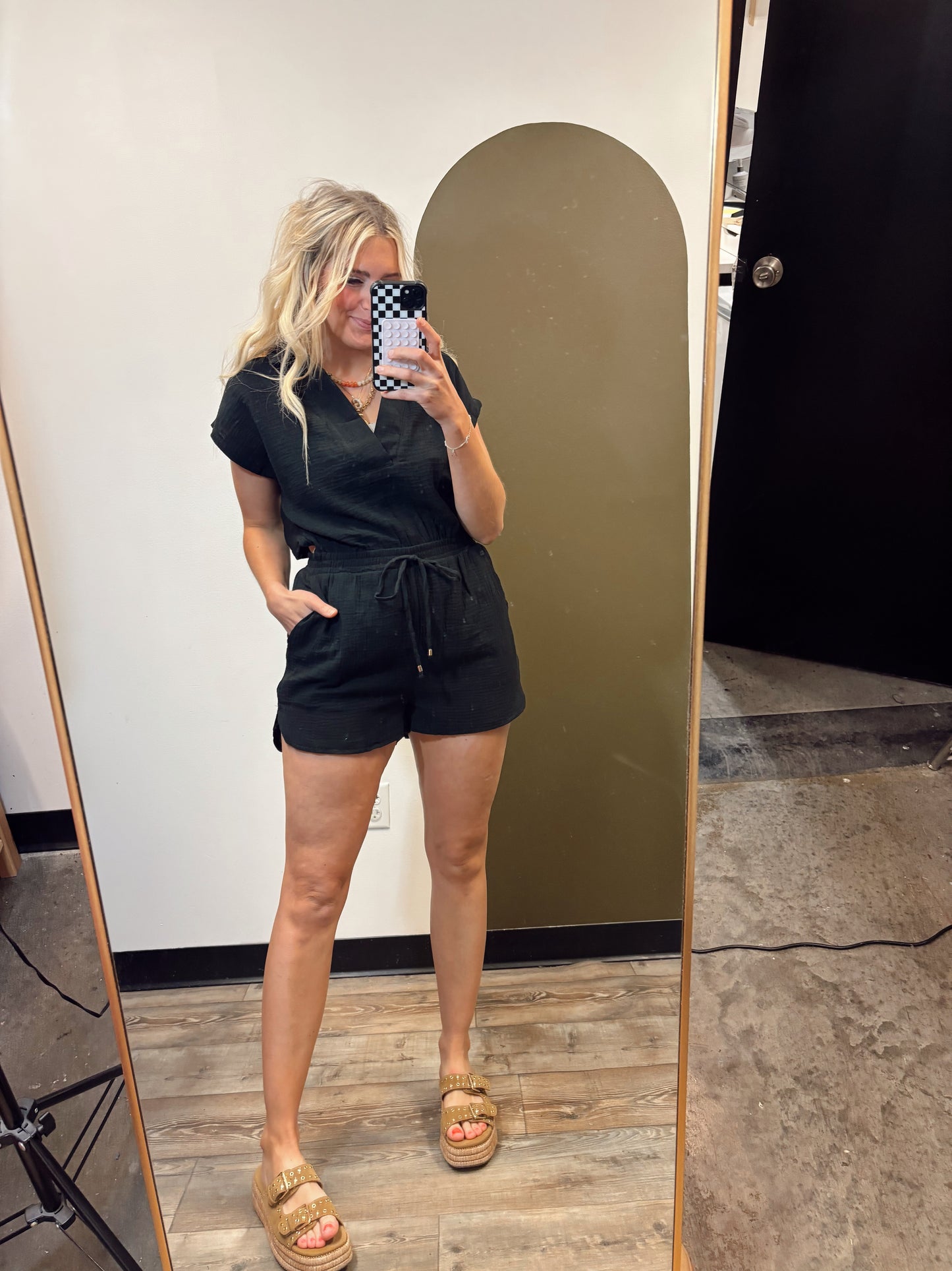 Lake Weekend Romper (Black)