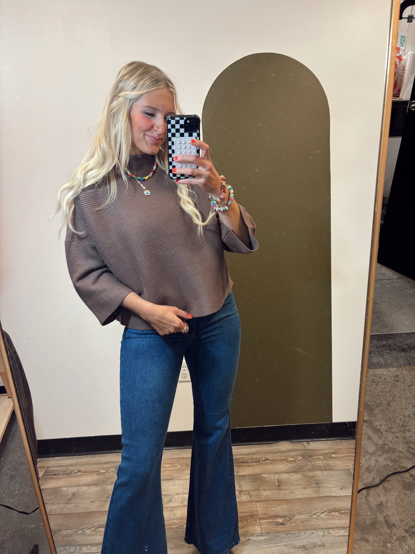 Not So Casual Top (Chocolate)