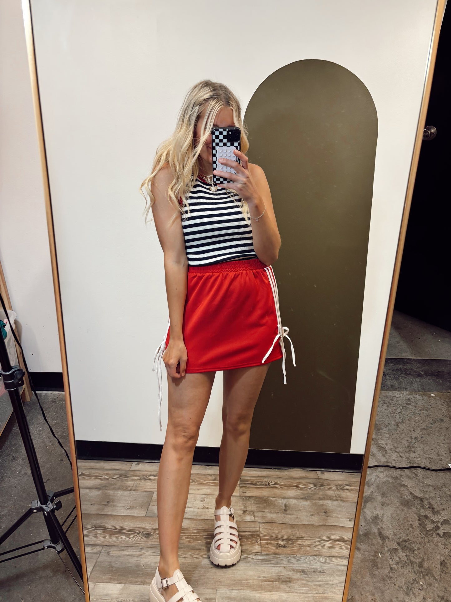 Track Star Skirt (Red)